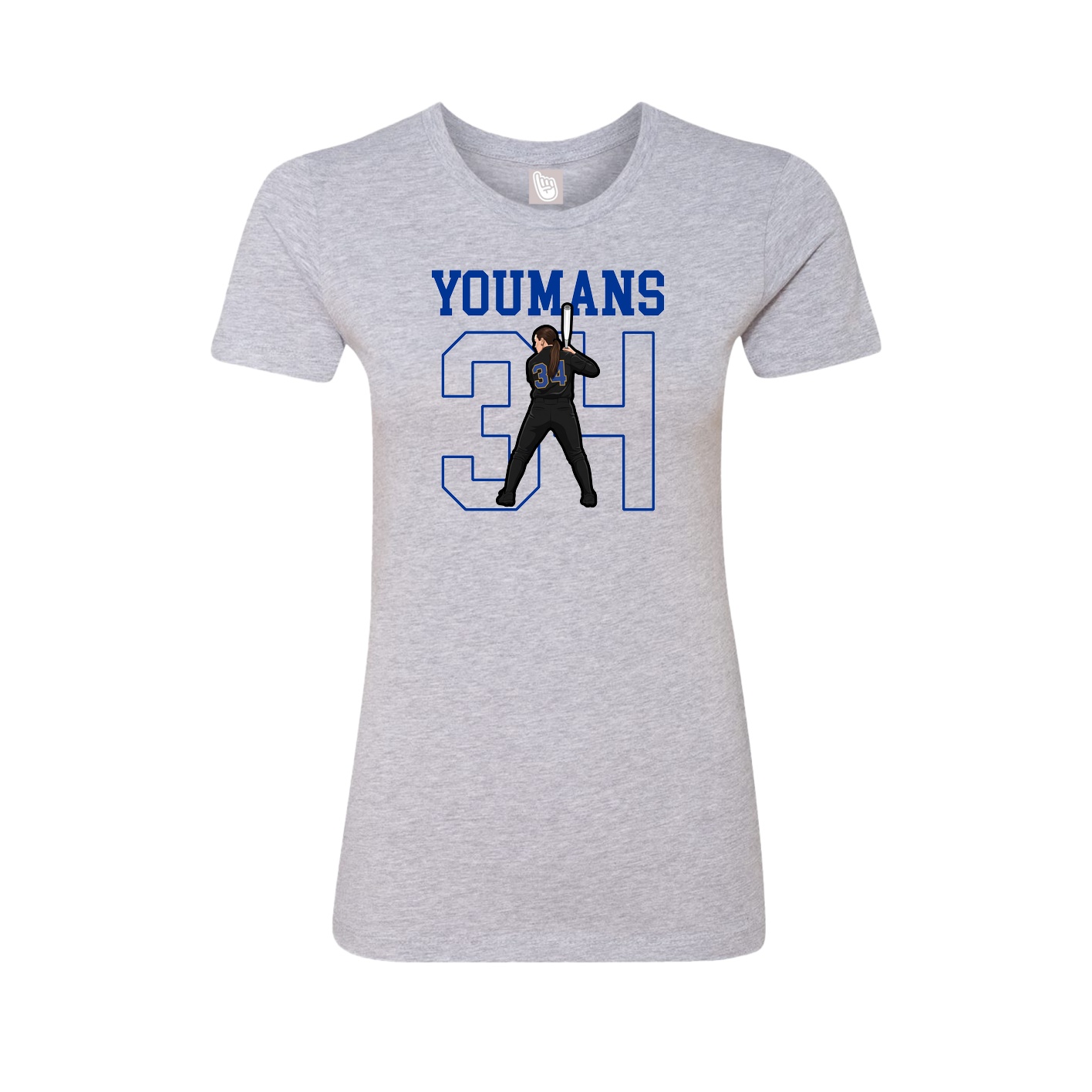 Fitted Women's Tee — Shirsey in Grey