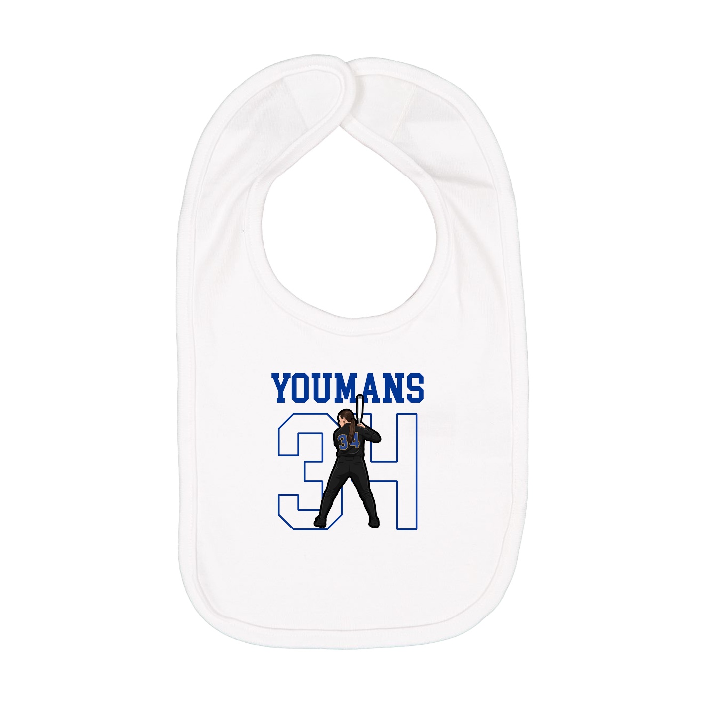 Infant Bib — Shirsey in White