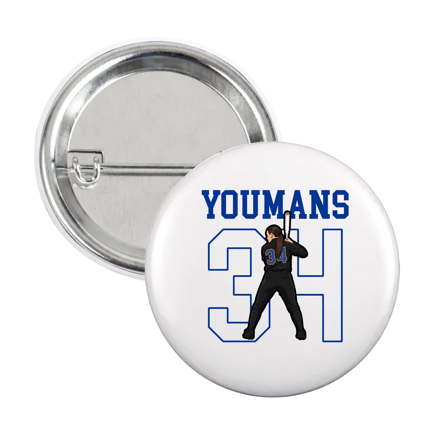 Game Day Button — Shirsey in White