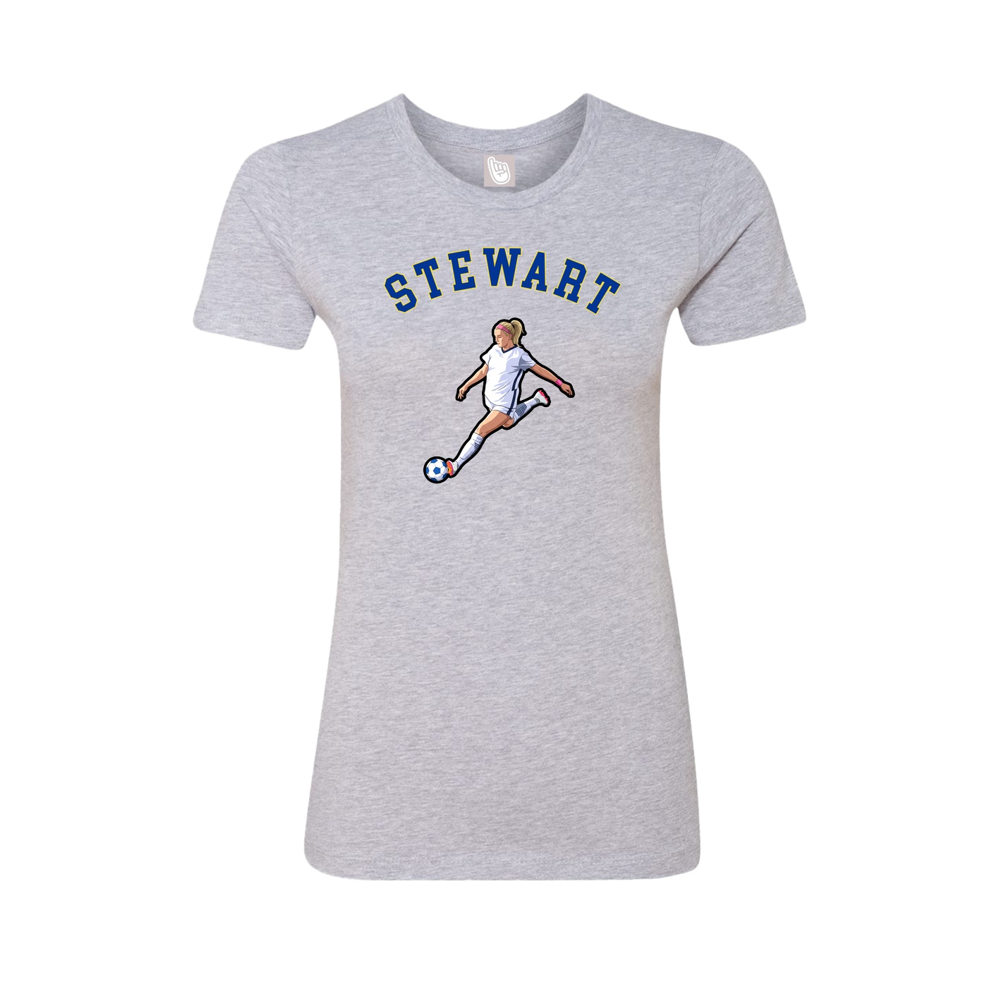 Fitted Women's Tee — Shirsey Arch in Grey