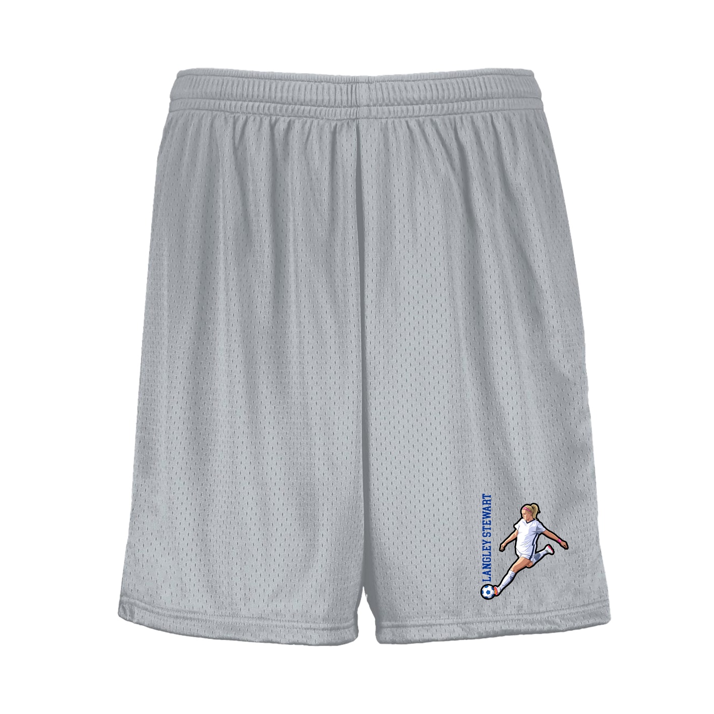 Shorts — Name Vertical in Silver