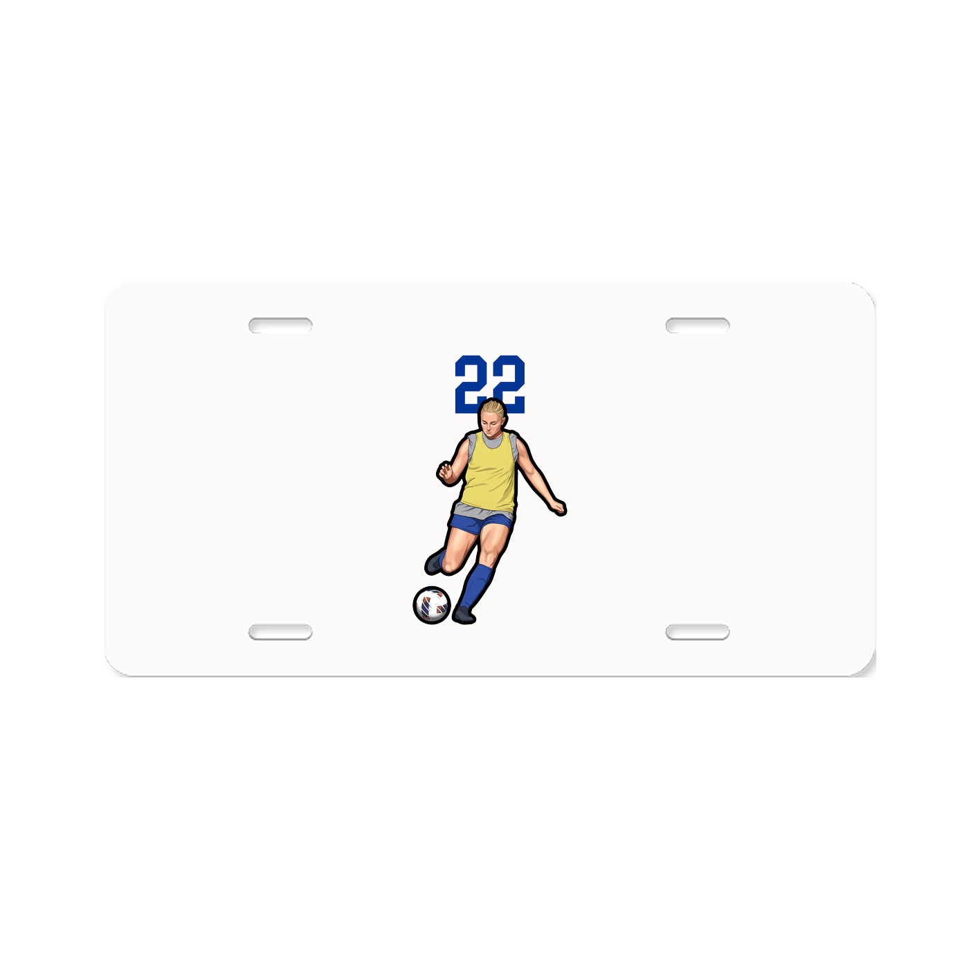 License Plate — Number Top in Classic