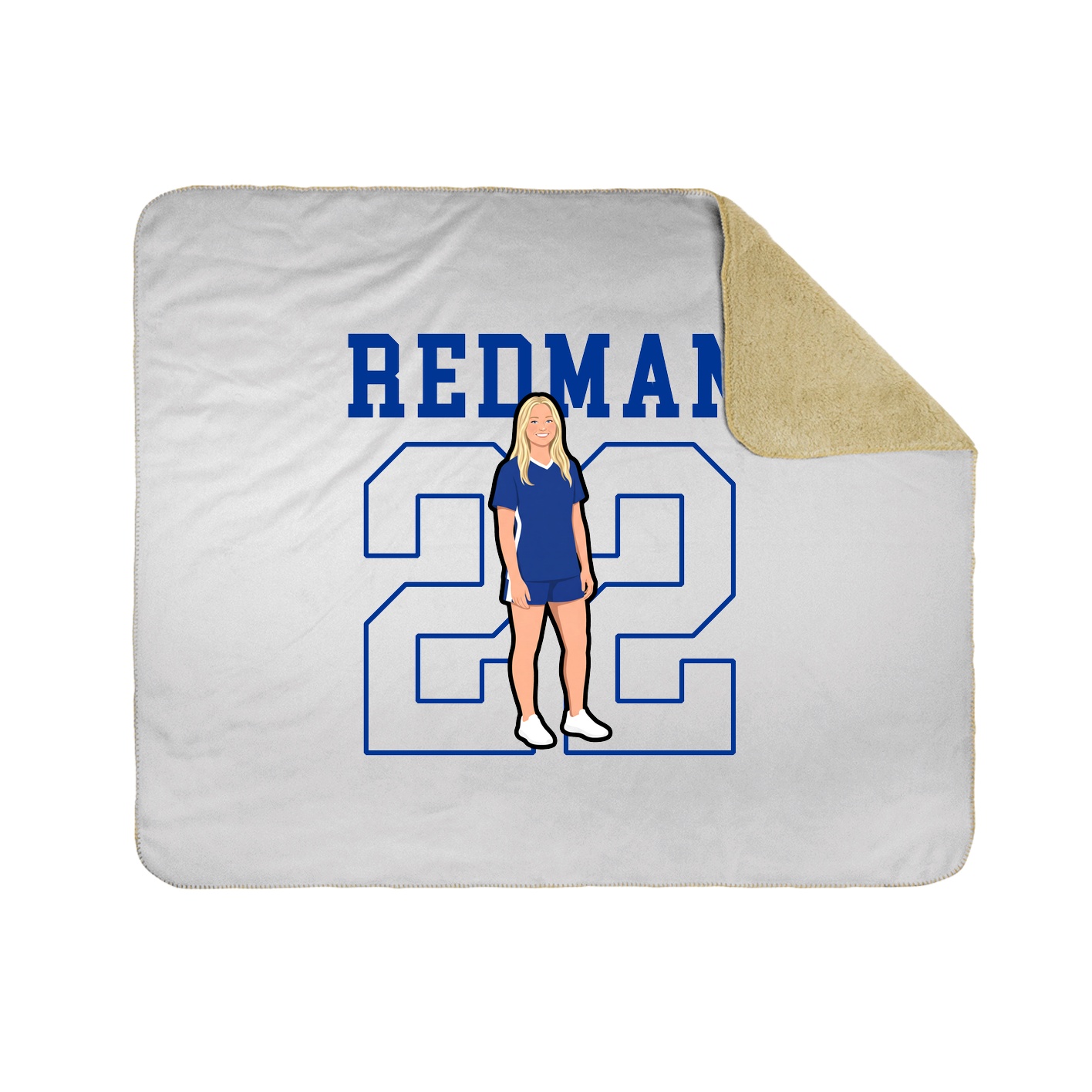 Throw Blanket — Shirsey in White