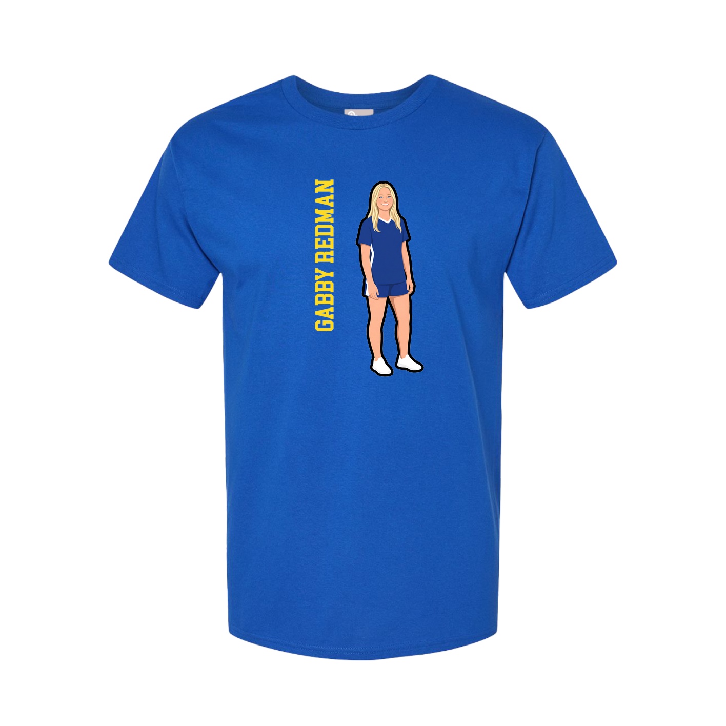 Tee — Name Vertical in Royal