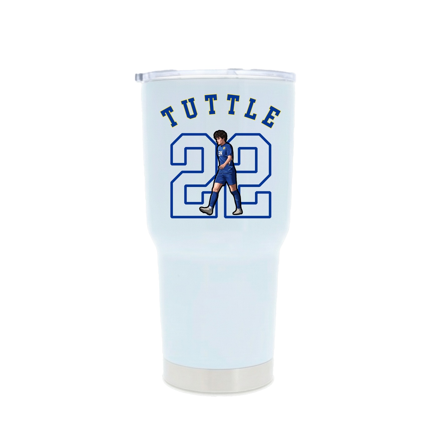 30oz Stainless Steel Tumbler — Shirsey Arch in White