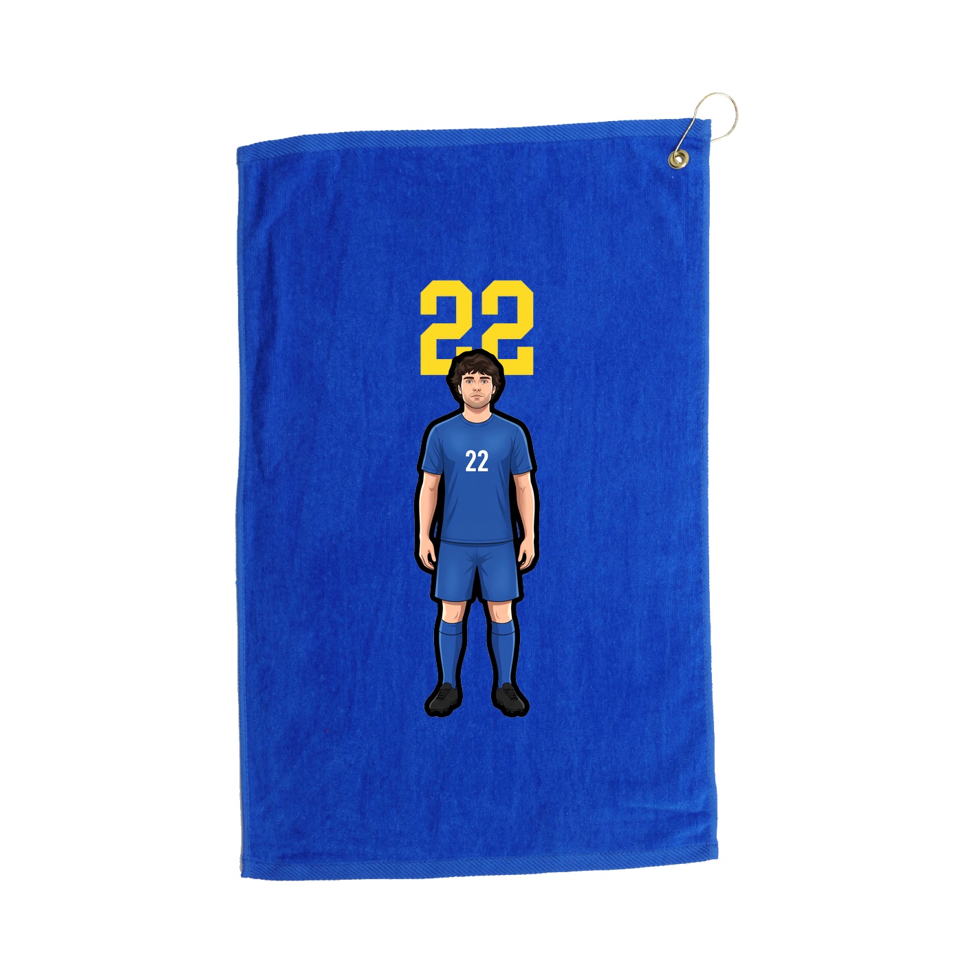 Golf Towel — Number Top in Royal