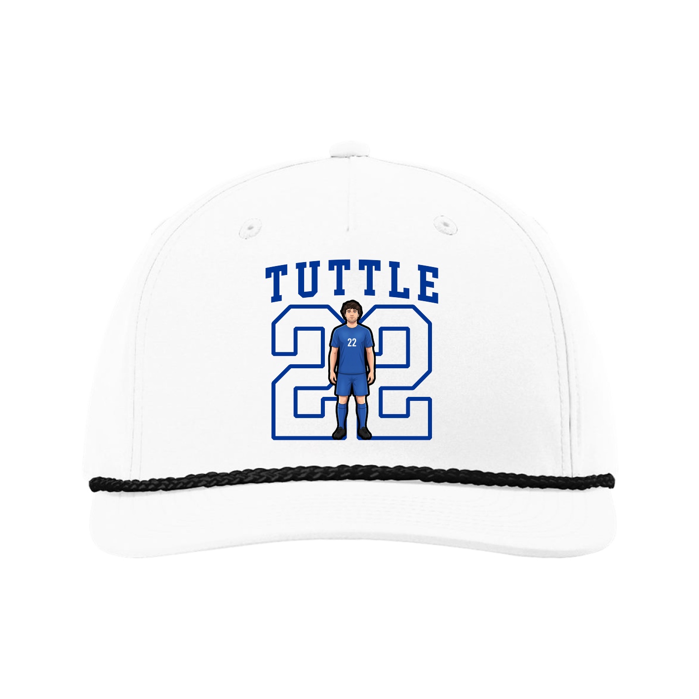 Five-Panel Classic Rope Cap — Shirsey in White