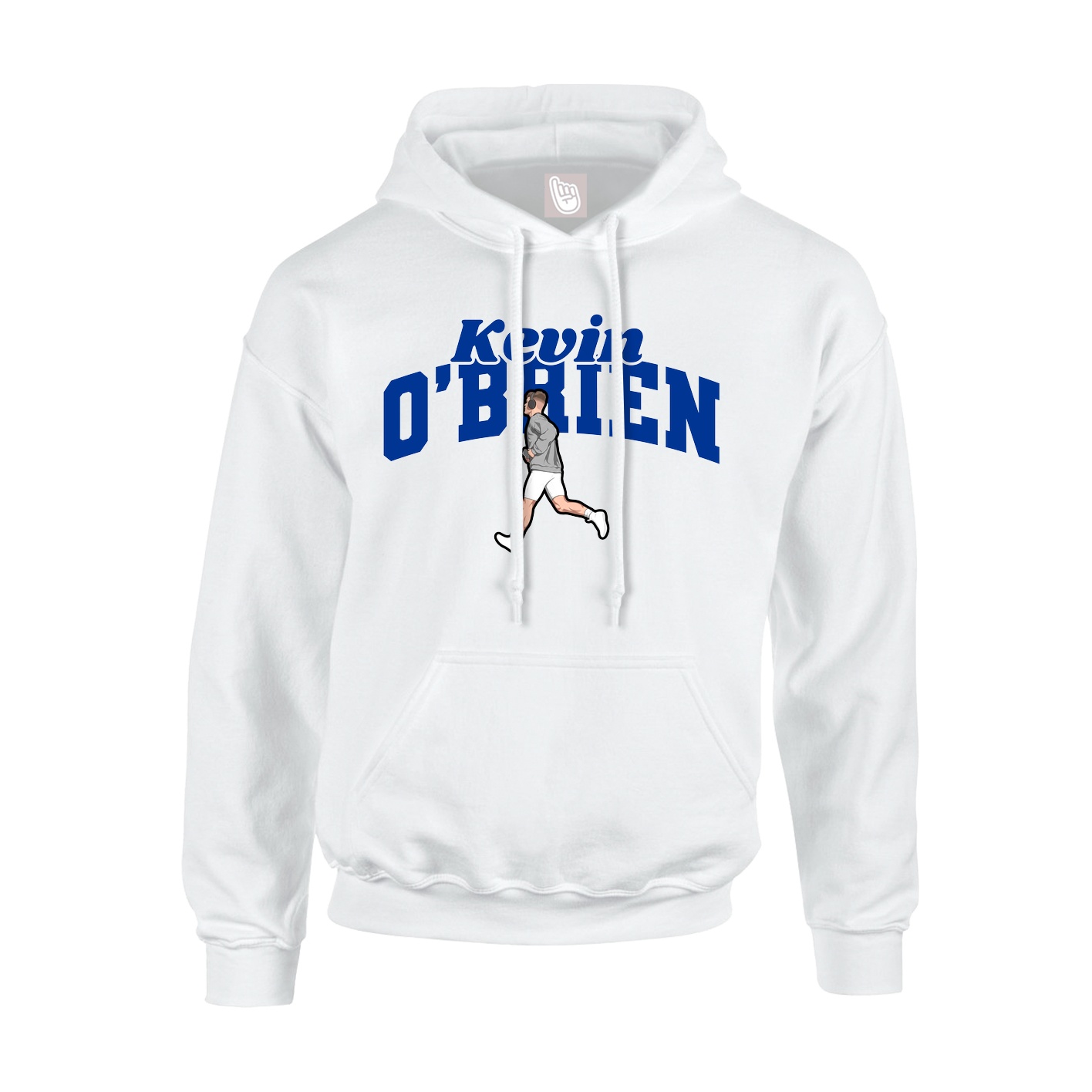 Youth Hoodie — Signature Arch in White