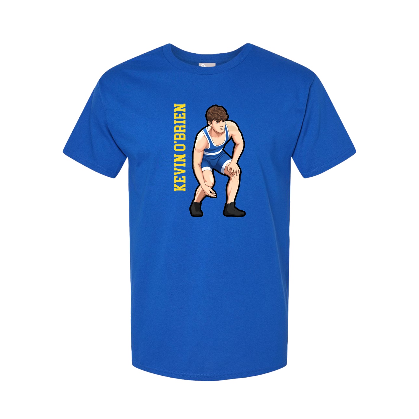 Tee — Name Vertical in Royal