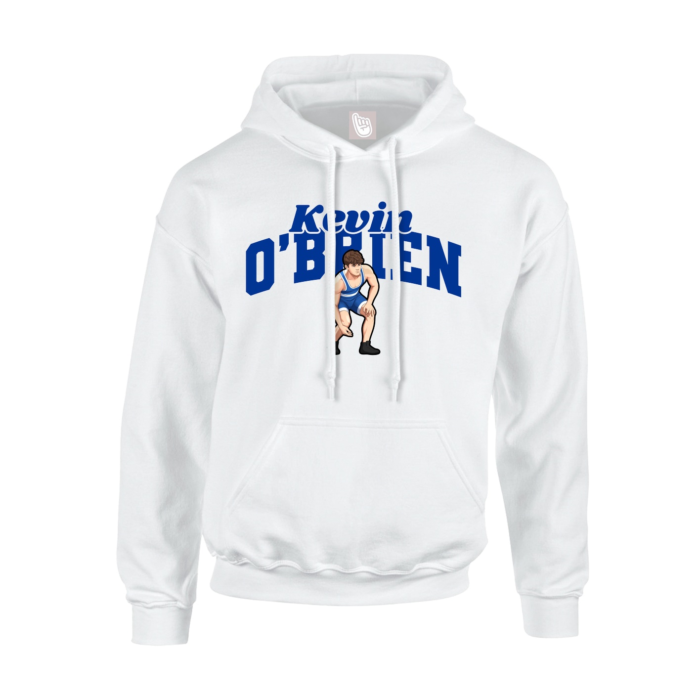 Youth Hoodie — Signature Arch in White