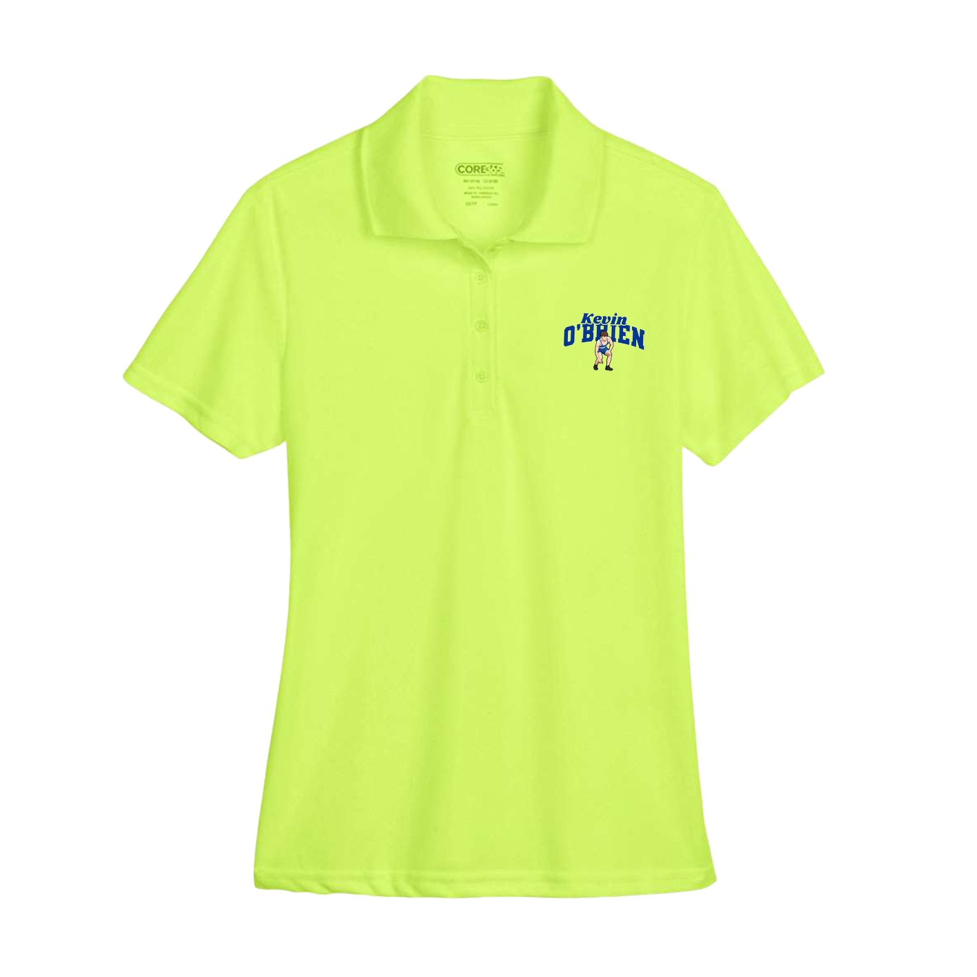 Womens Performance Polo — Signature Arch in Yellow