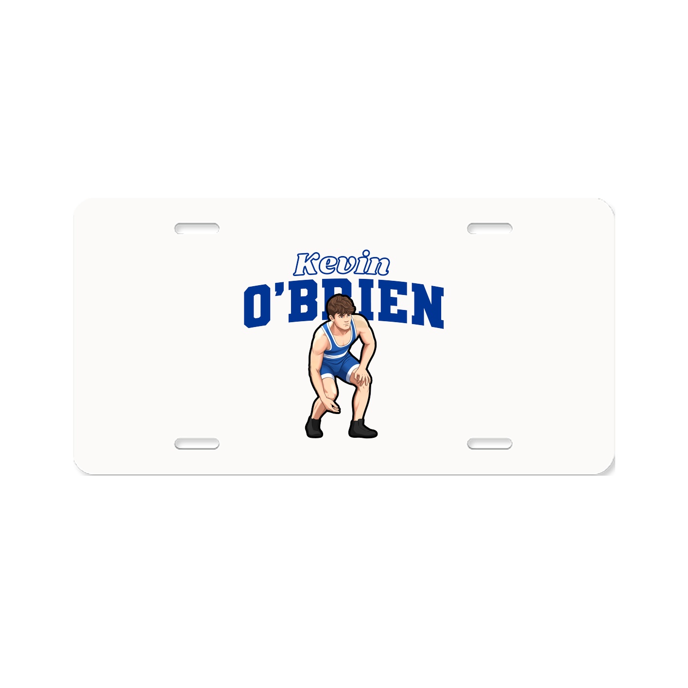 License Plate — Name Arch in Classic