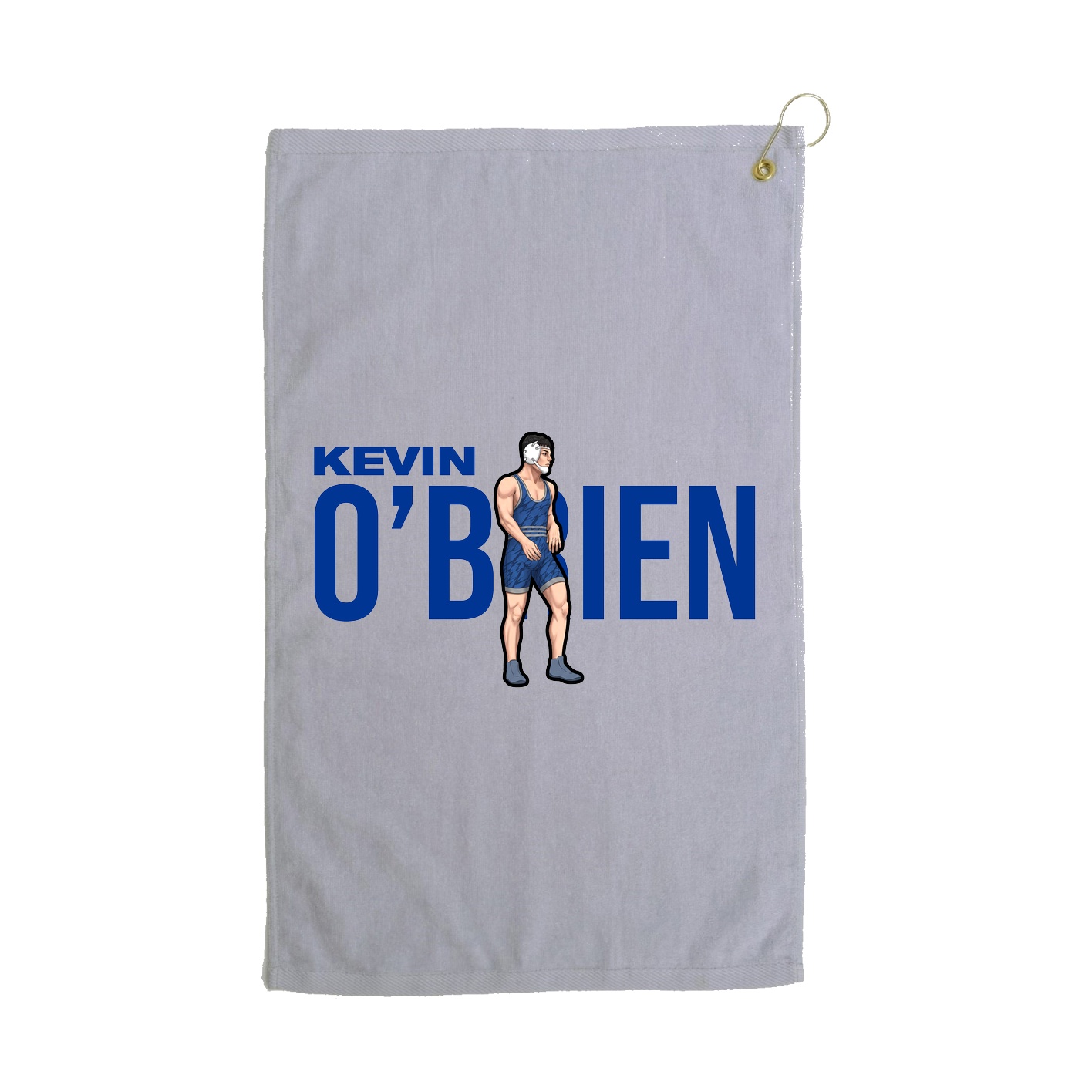 Golf Towel — Player Name in Grey