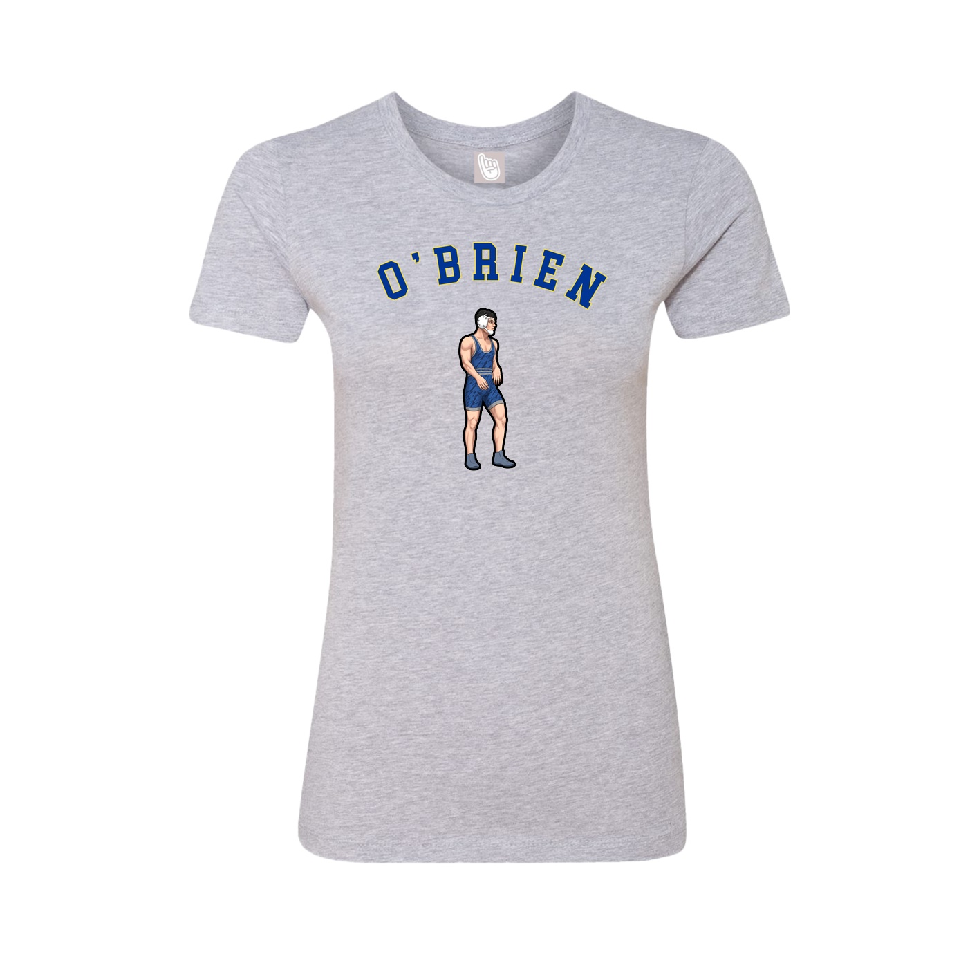 Fitted Women's Tee — Shirsey Arch in Grey