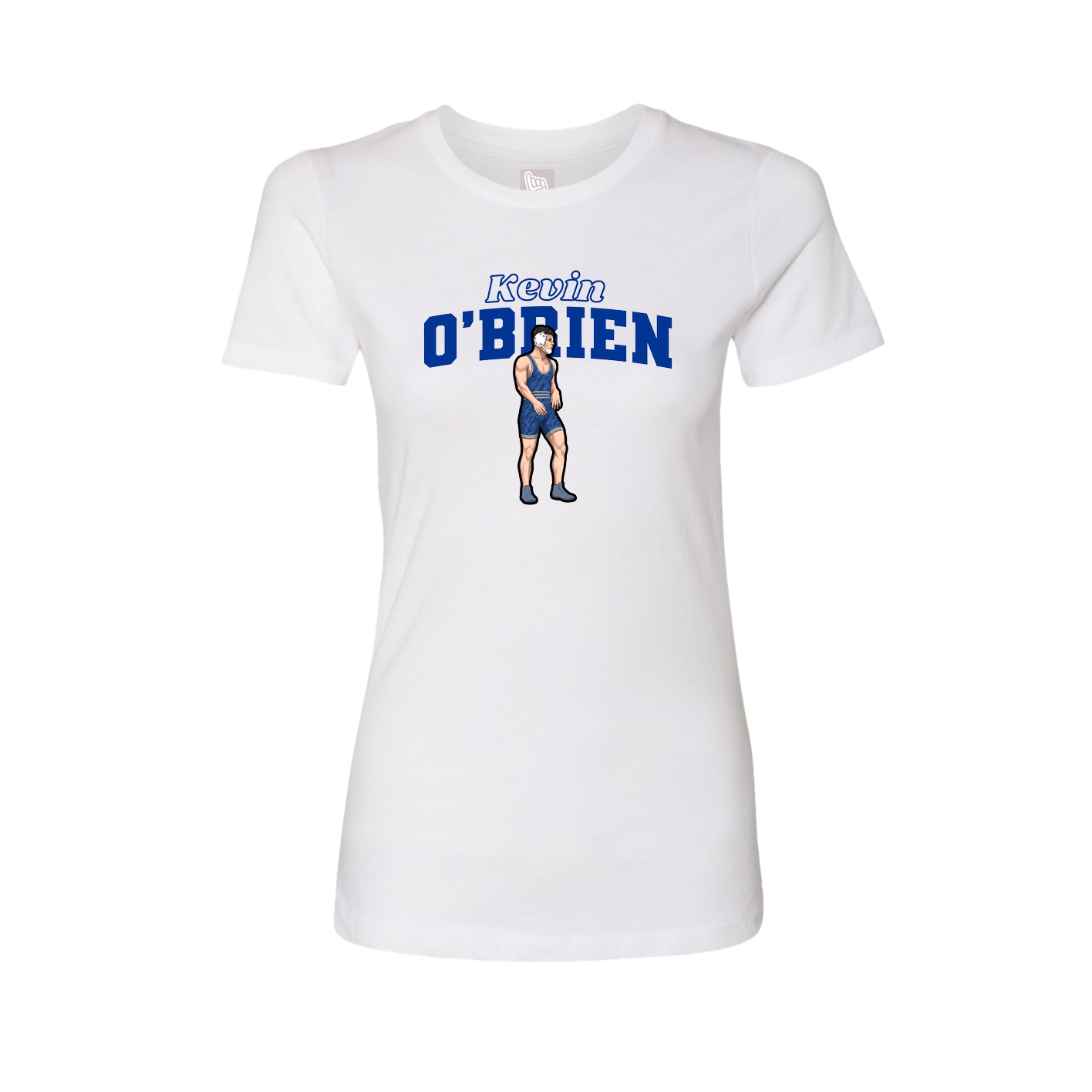 Womens Tee — Name Arch in White