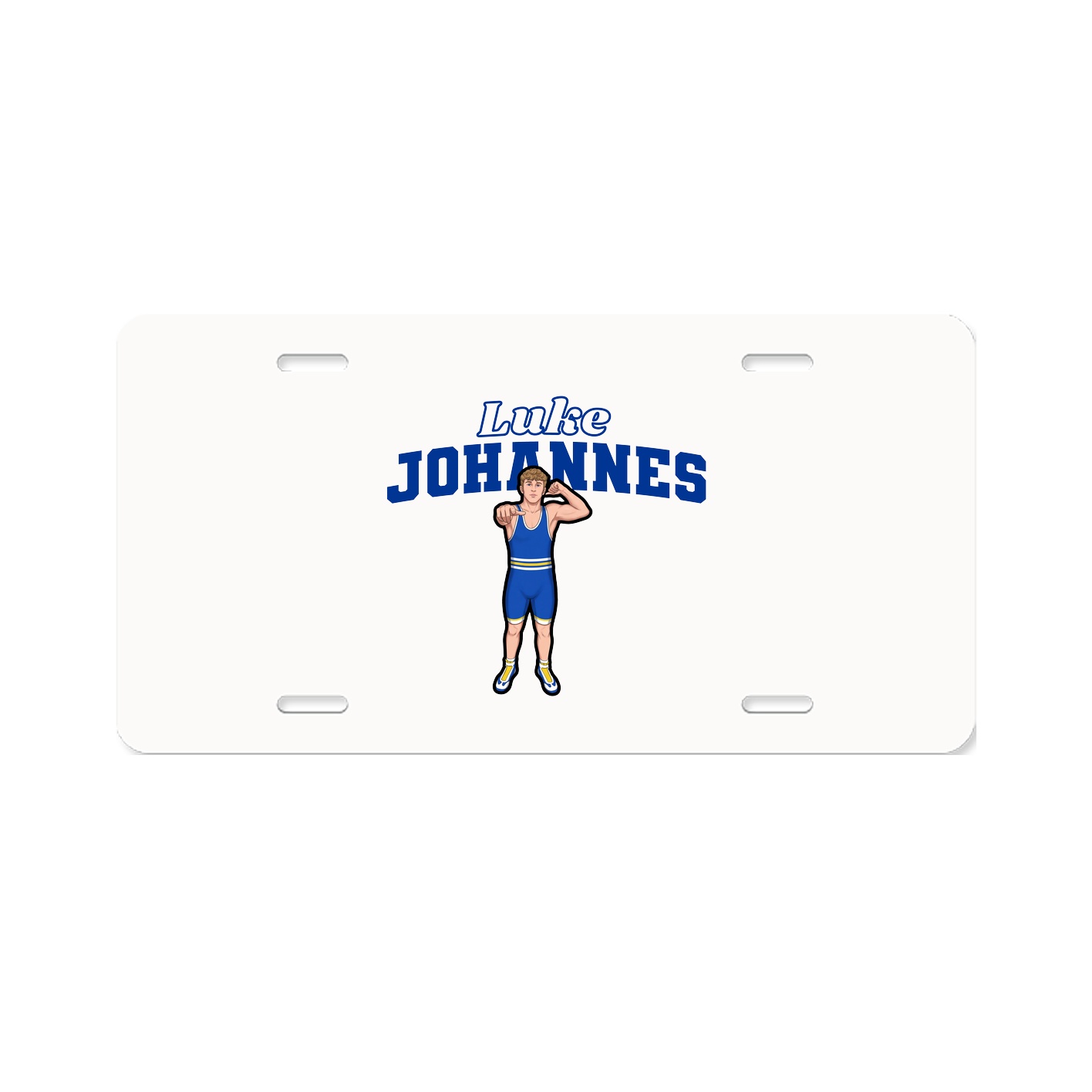 License Plate — Name Arch in Classic