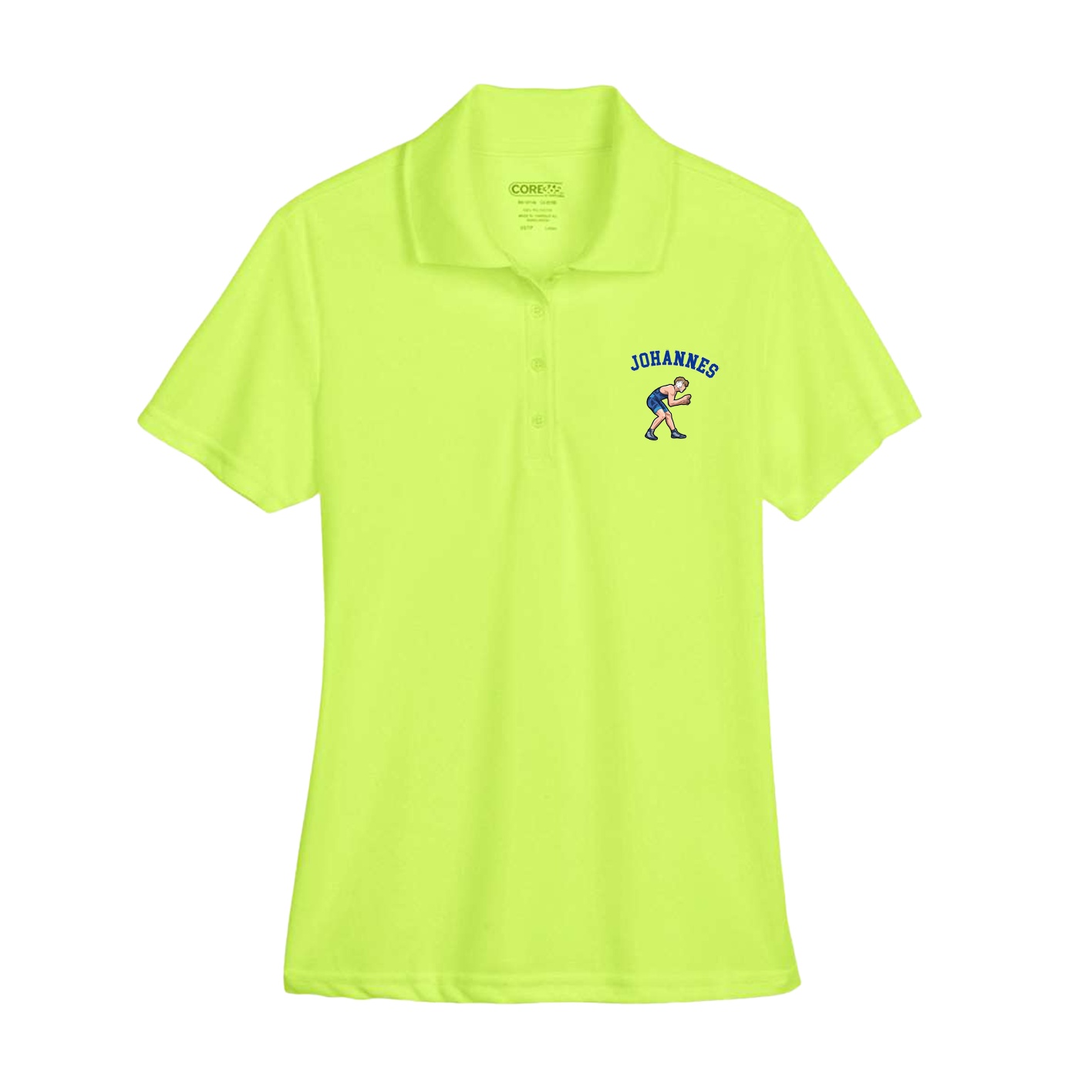 Womens Performance Polo — Shirsey Arch in Yellow