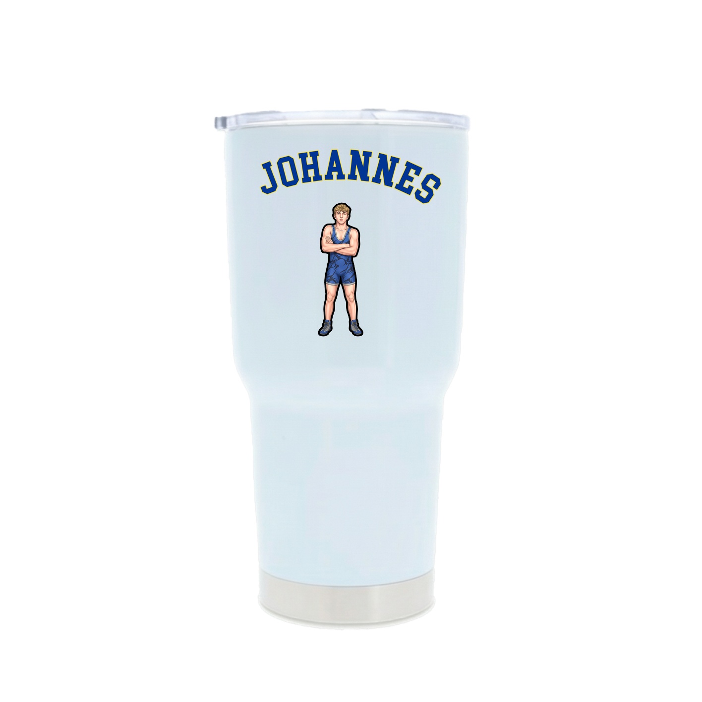 30oz Stainless Steel Tumbler — Shirsey Arch in White