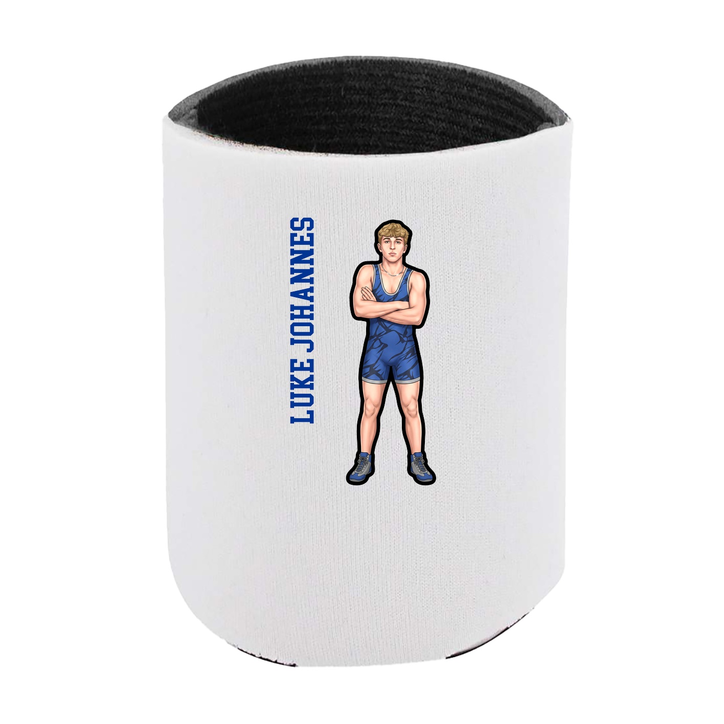Can Holder — Name Vertical in White