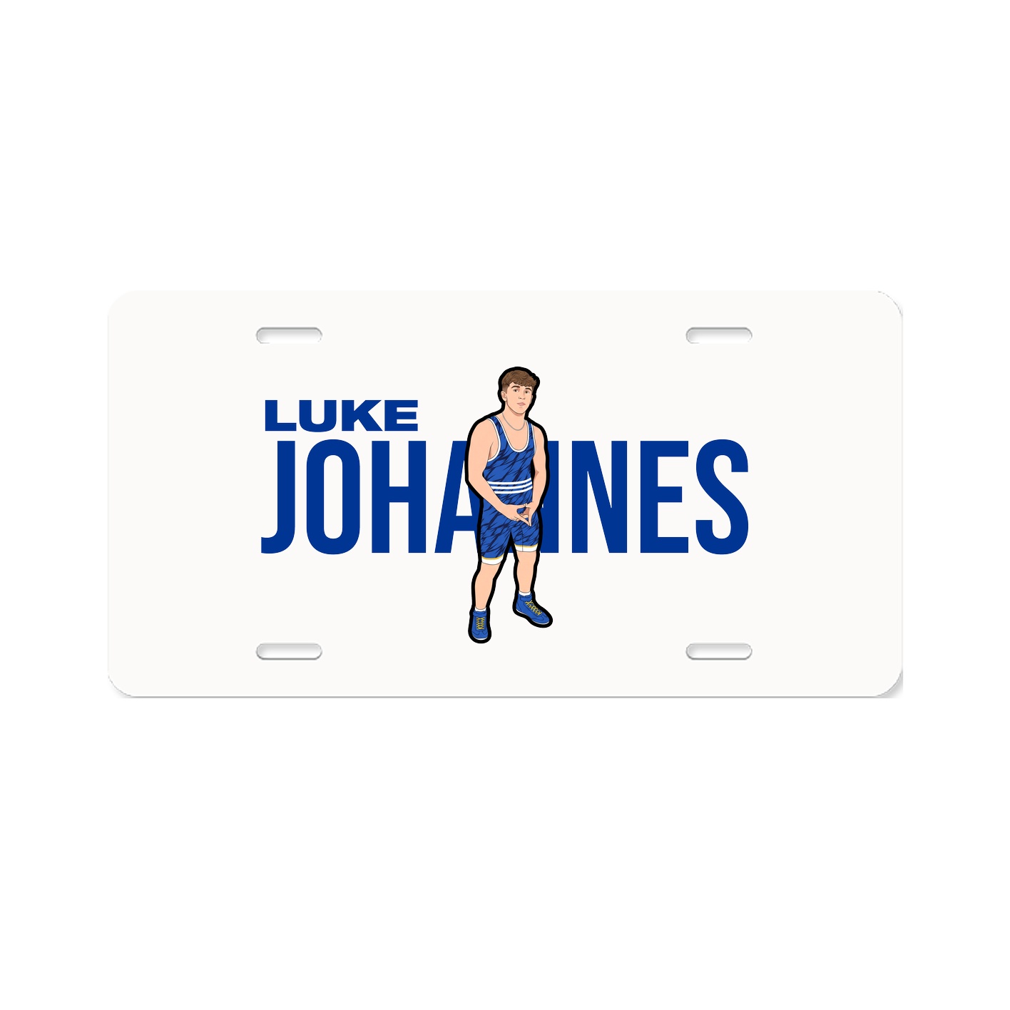License Plate — Player Name in Classic