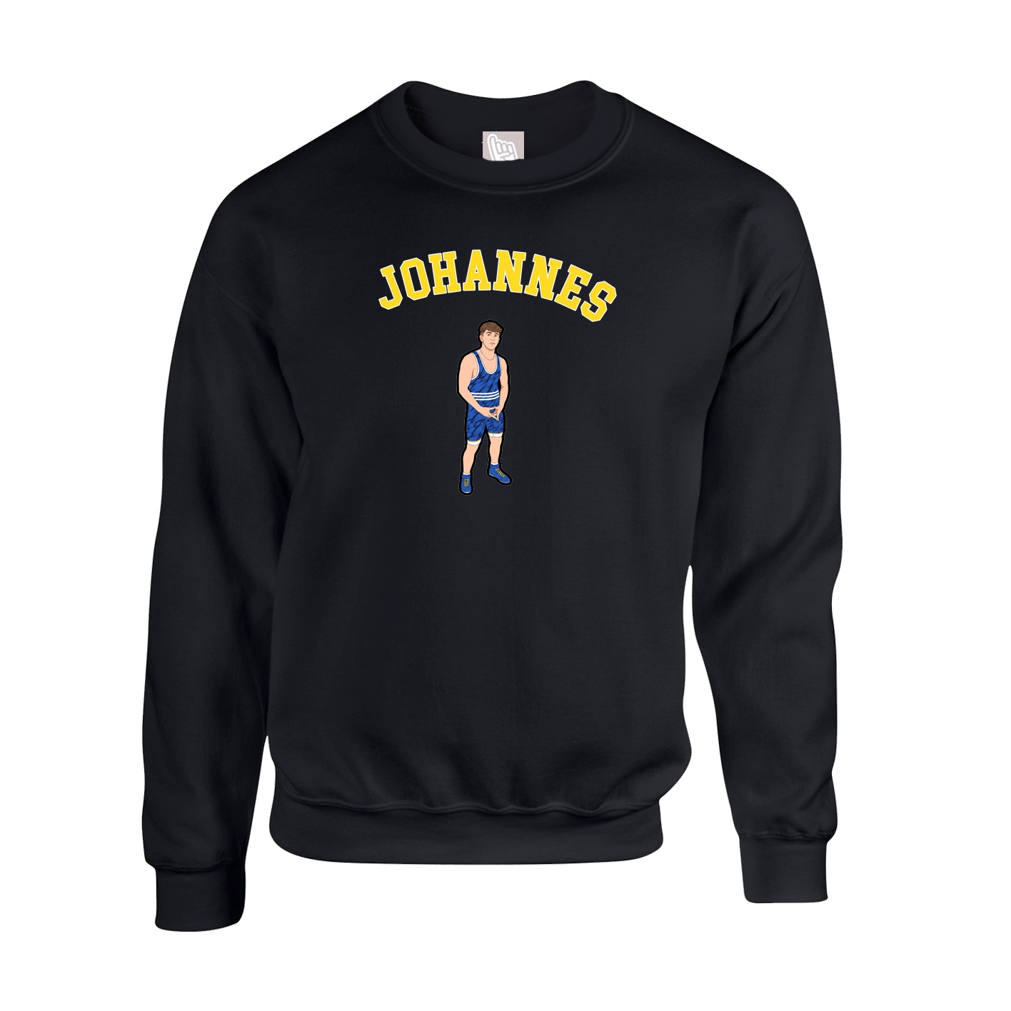 Fleece Crew — Shirsey Arch in Black