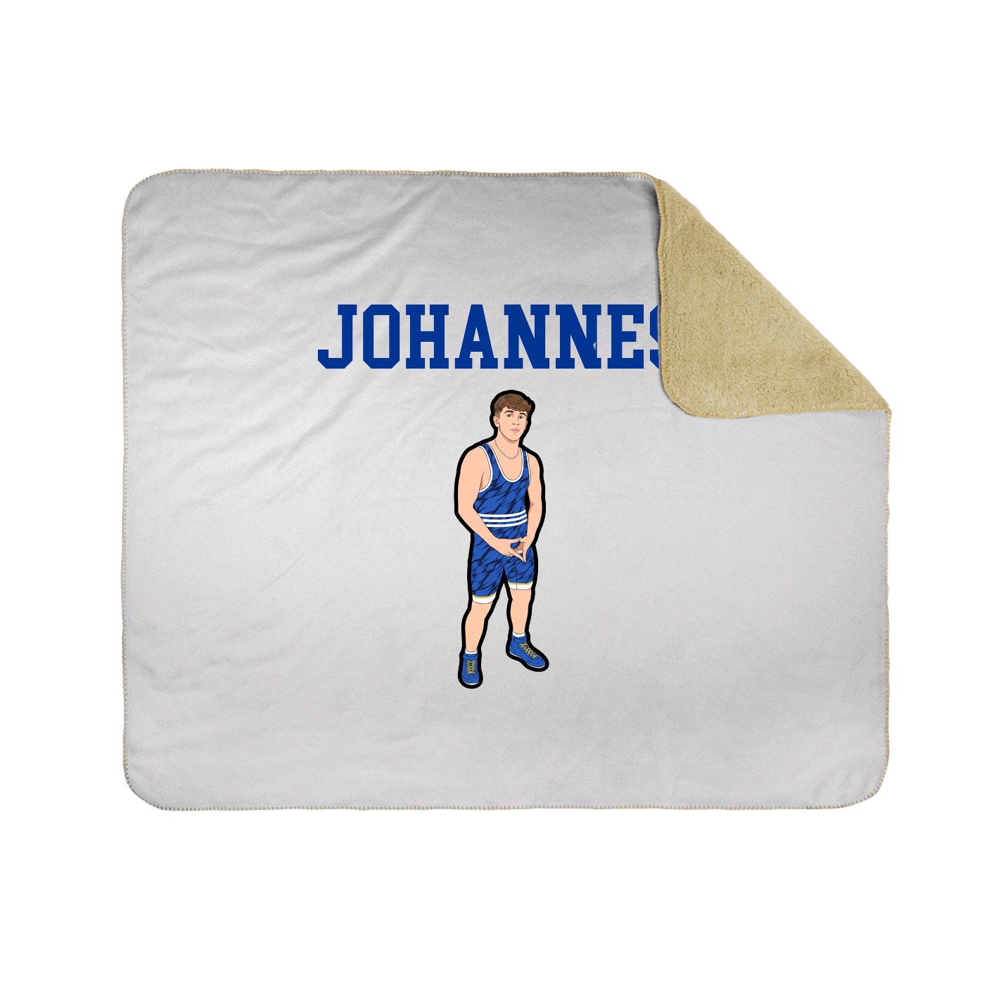 Throw Blanket — Shirsey in White