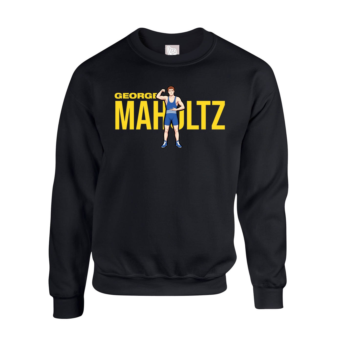 Fleece Crew — Player Name in Black