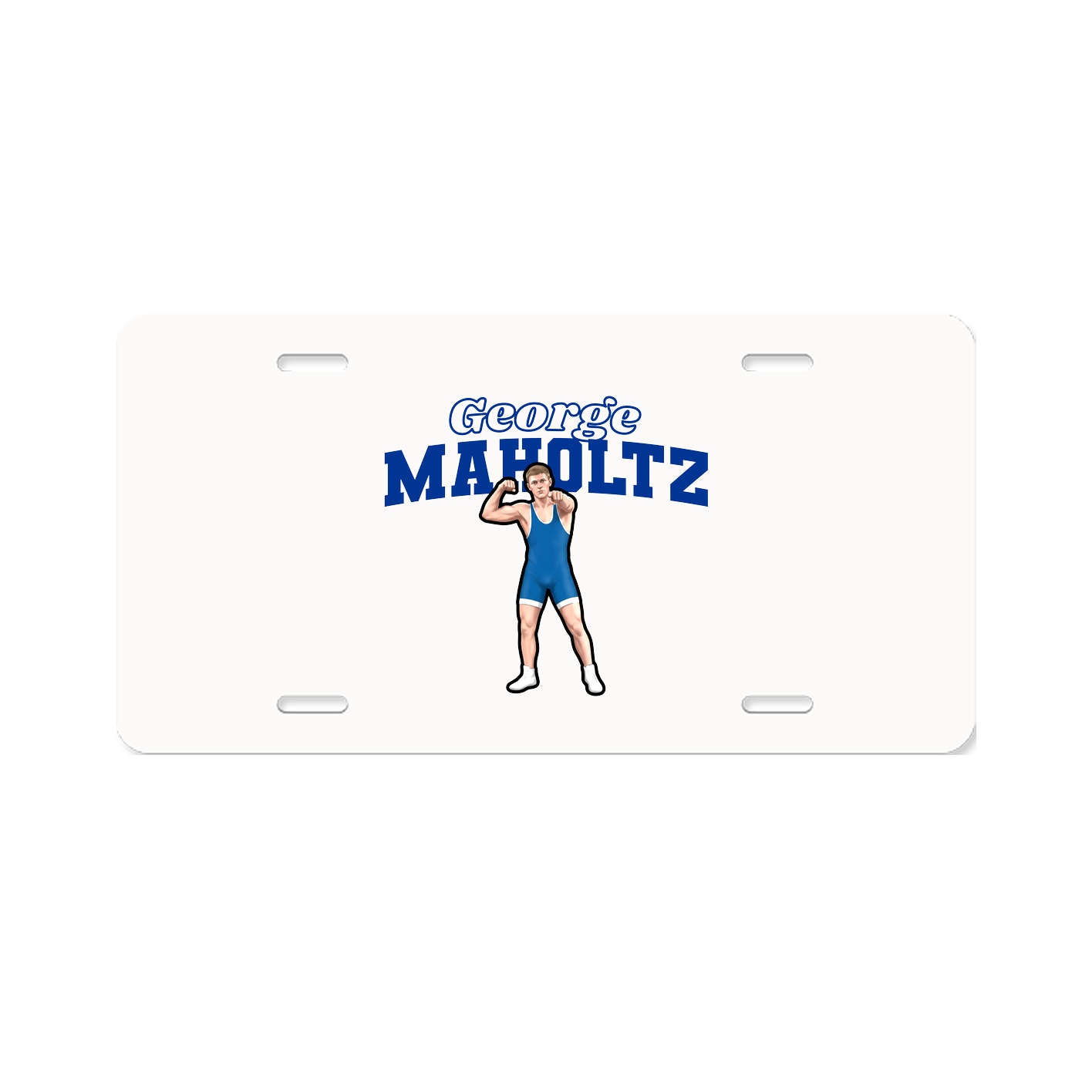 License Plate — Name Arch in Classic