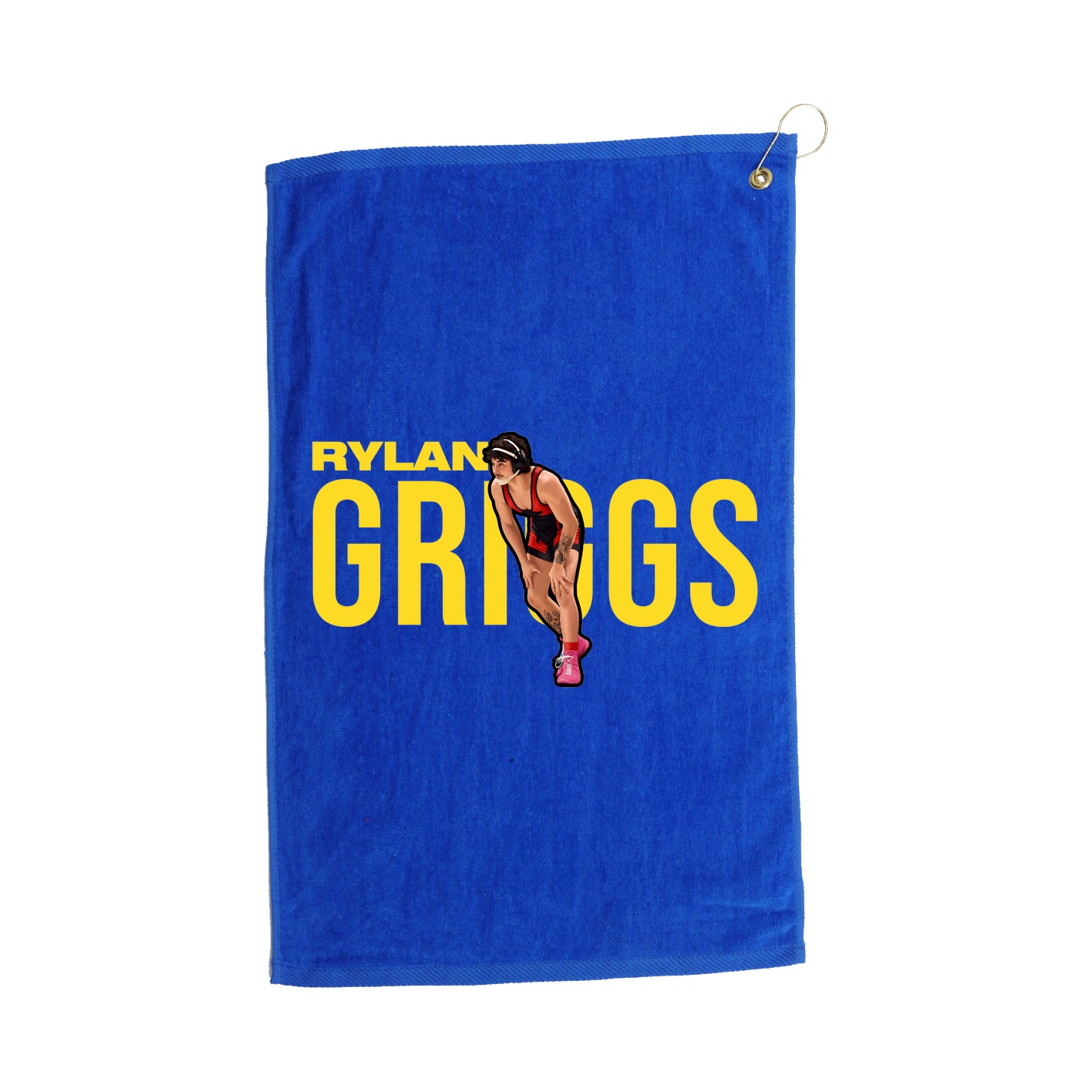 Golf Towel — Player Name in Royal
