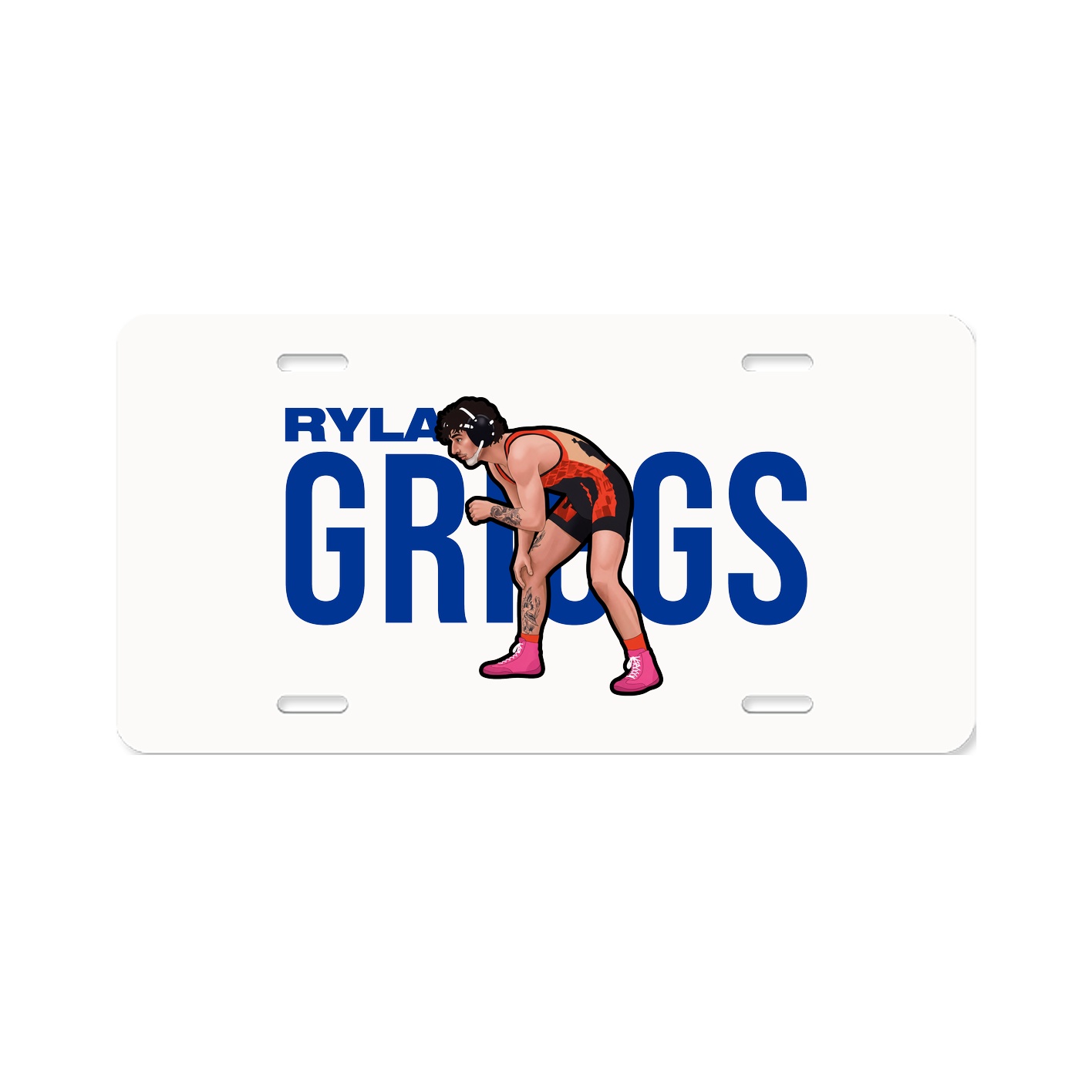License Plate — Player Name in Classic