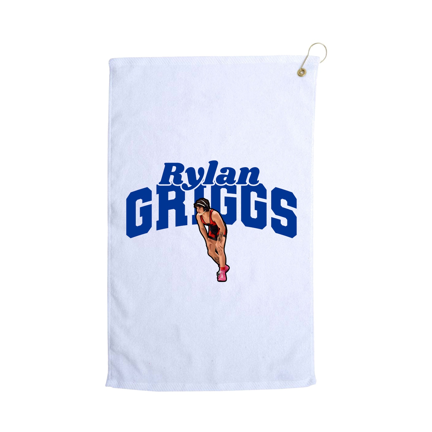 Golf Towel — Signature Arch in White