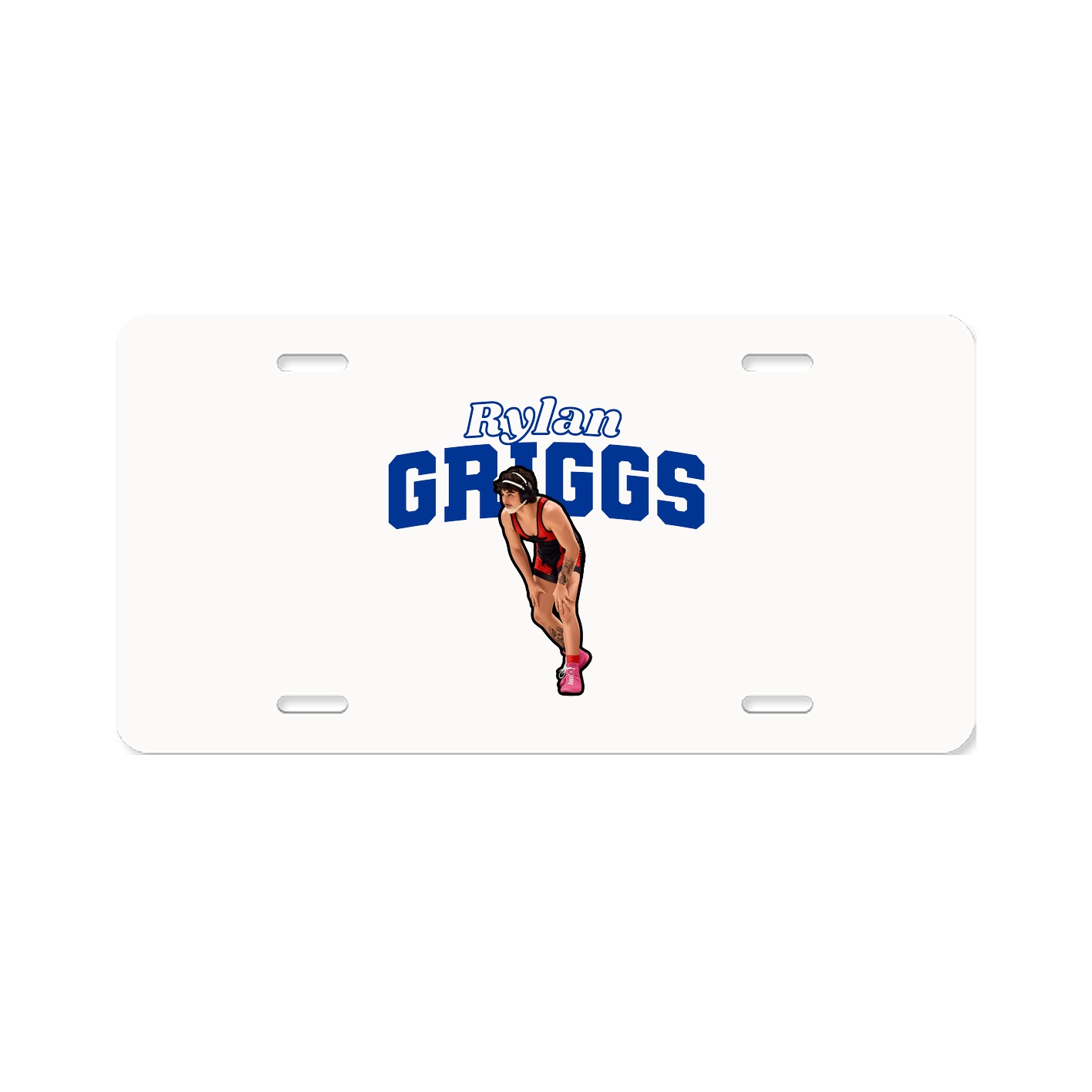 License Plate — Name Arch in Classic
