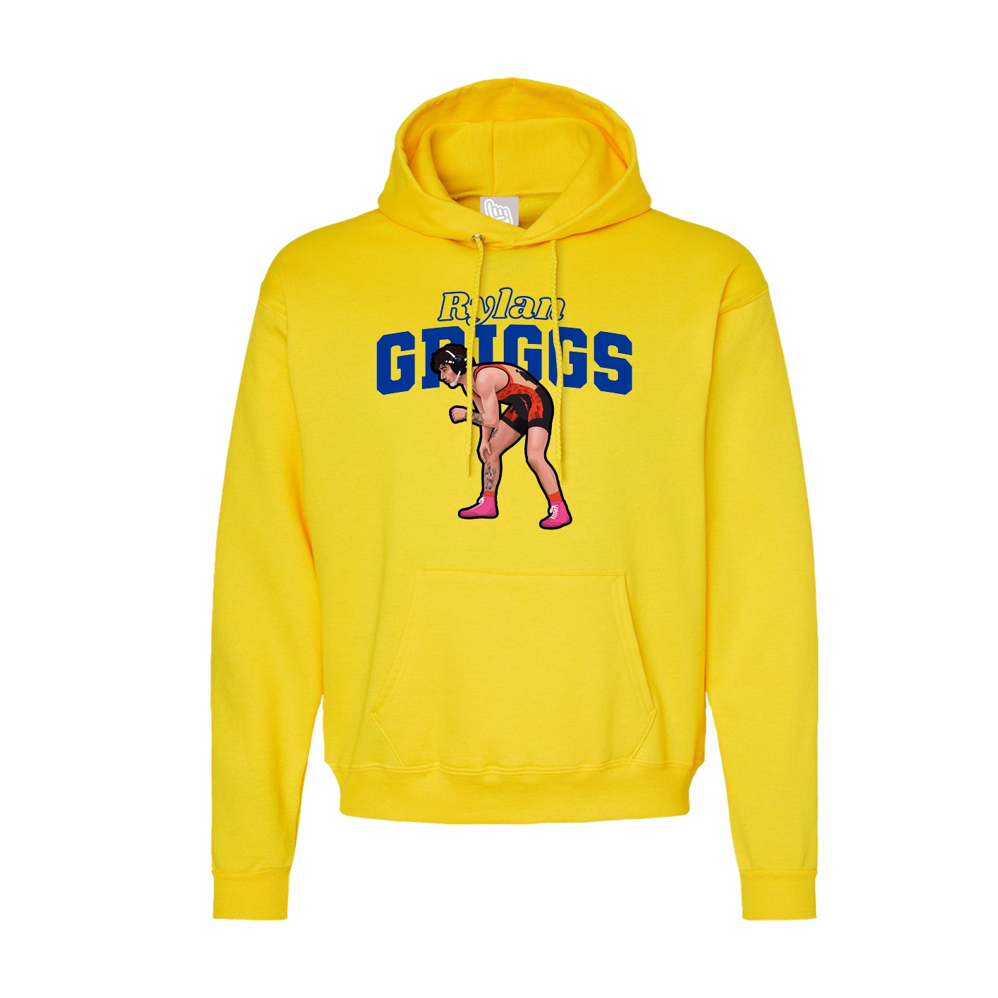 Hoodie — Name Arch in Yellow