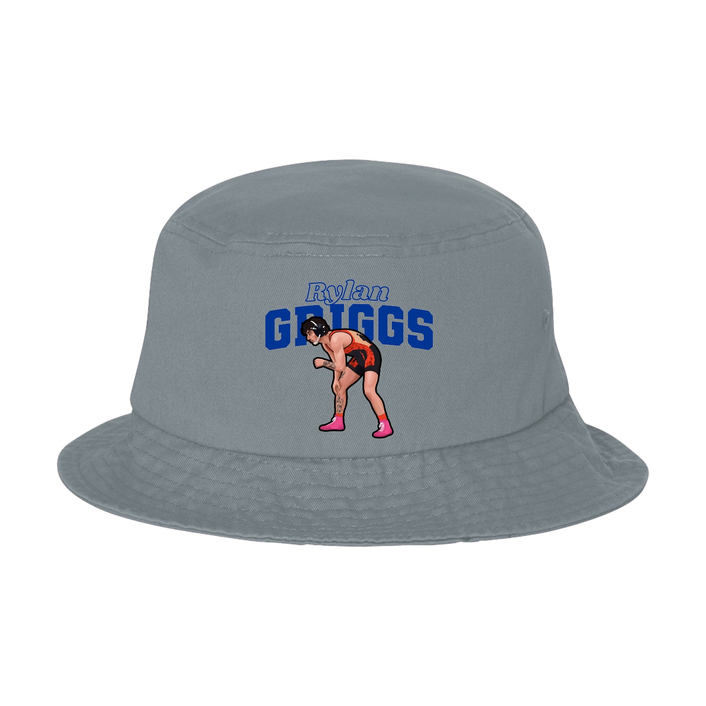 Bucket Cap — Name Arch in Grey