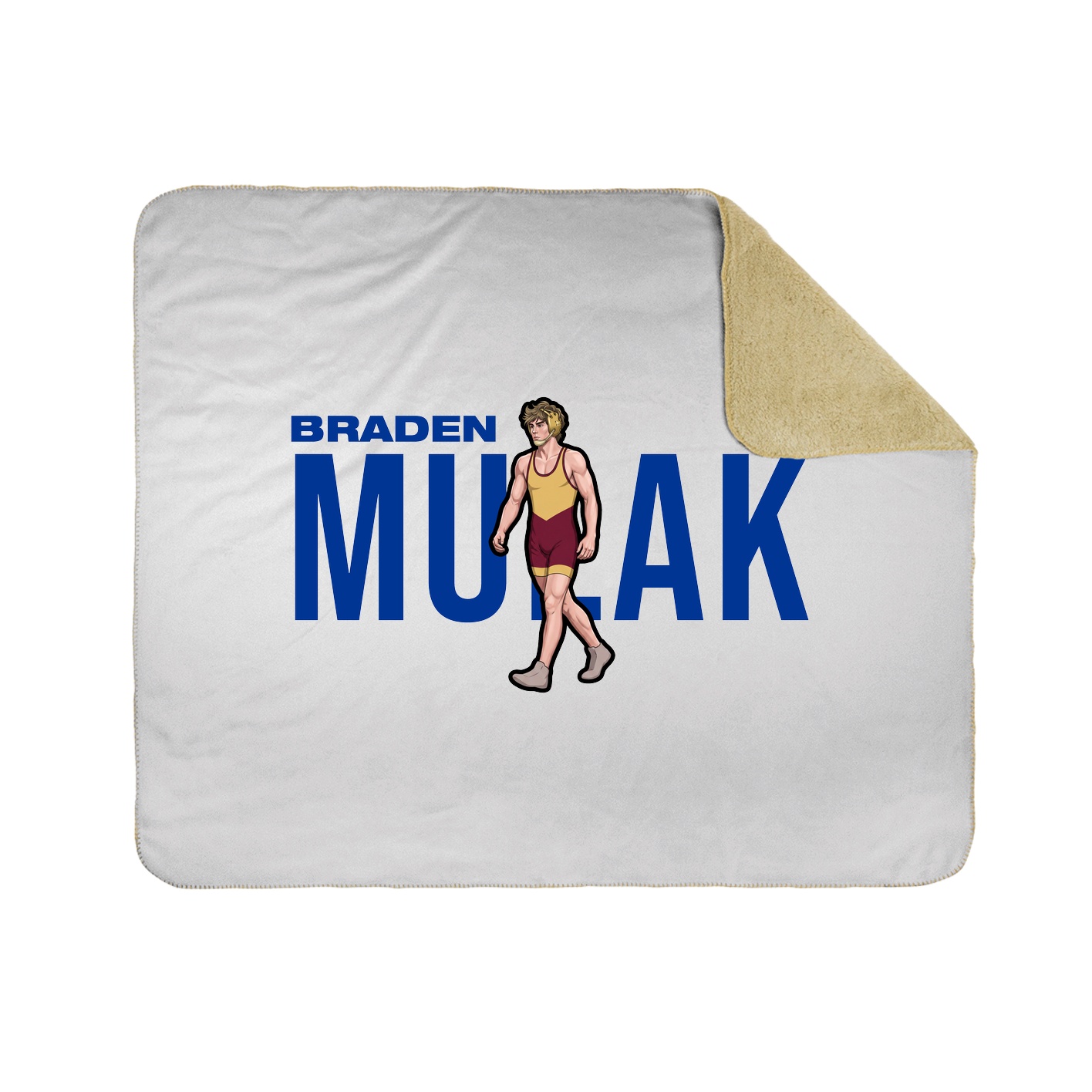 Throw Blanket — Player Name in White