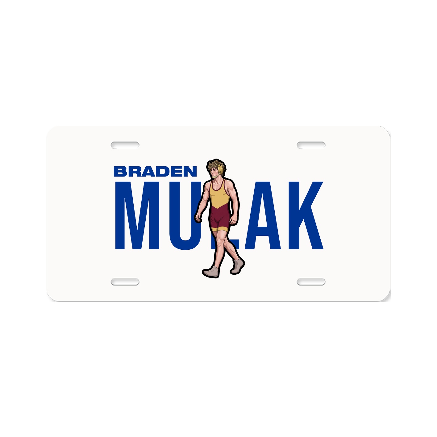 License Plate — Player Name in Classic