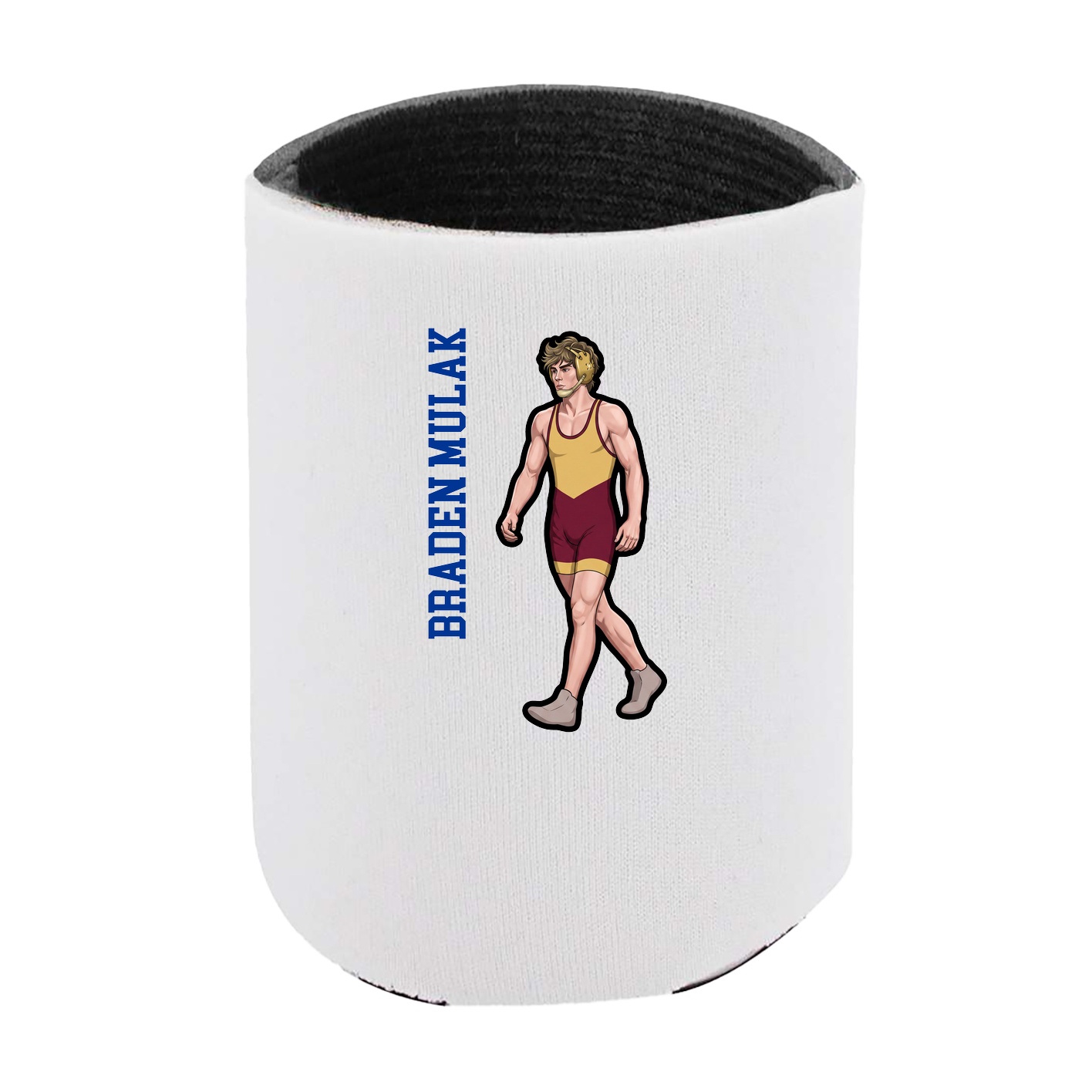 Can Holder — Name Vertical in White