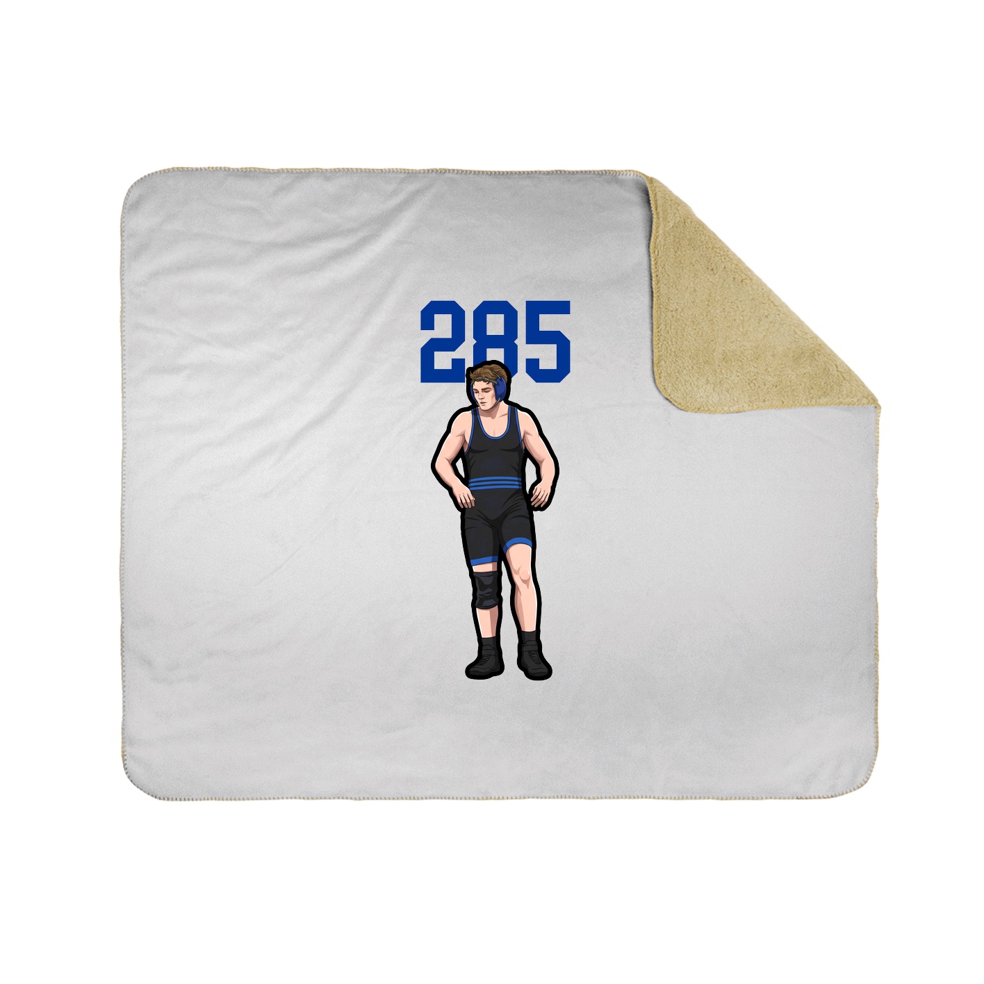 Throw Blanket — Number Top in White