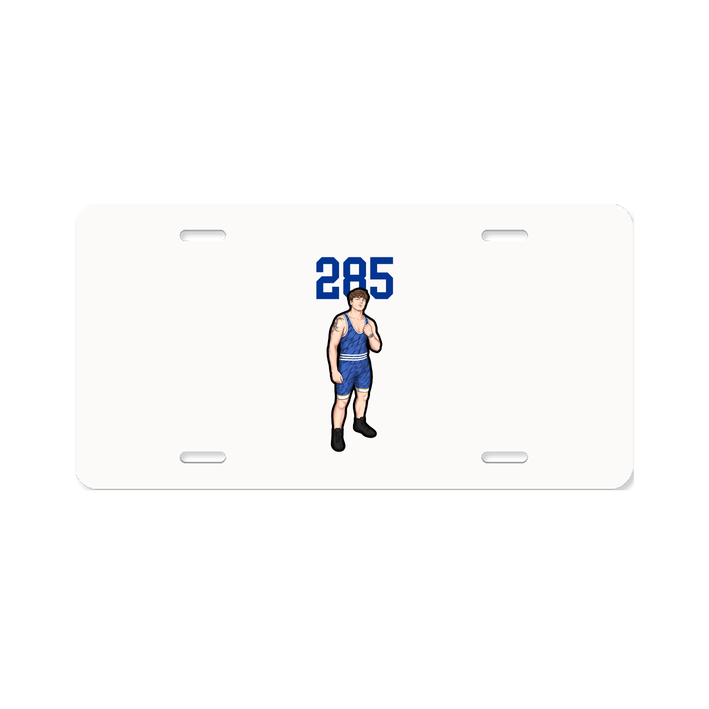License Plate — Number Top in Classic