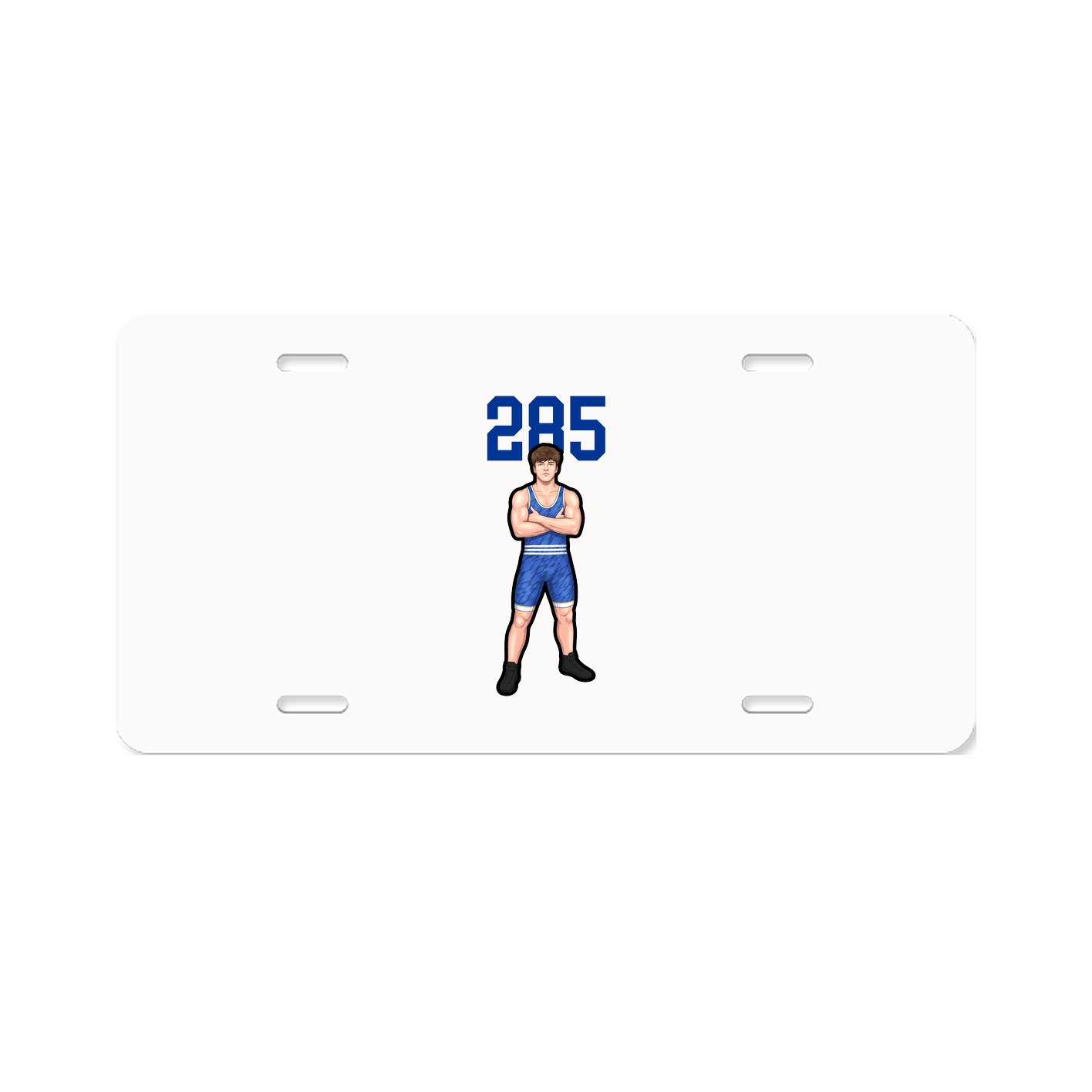 License Plate — Number Top in Classic