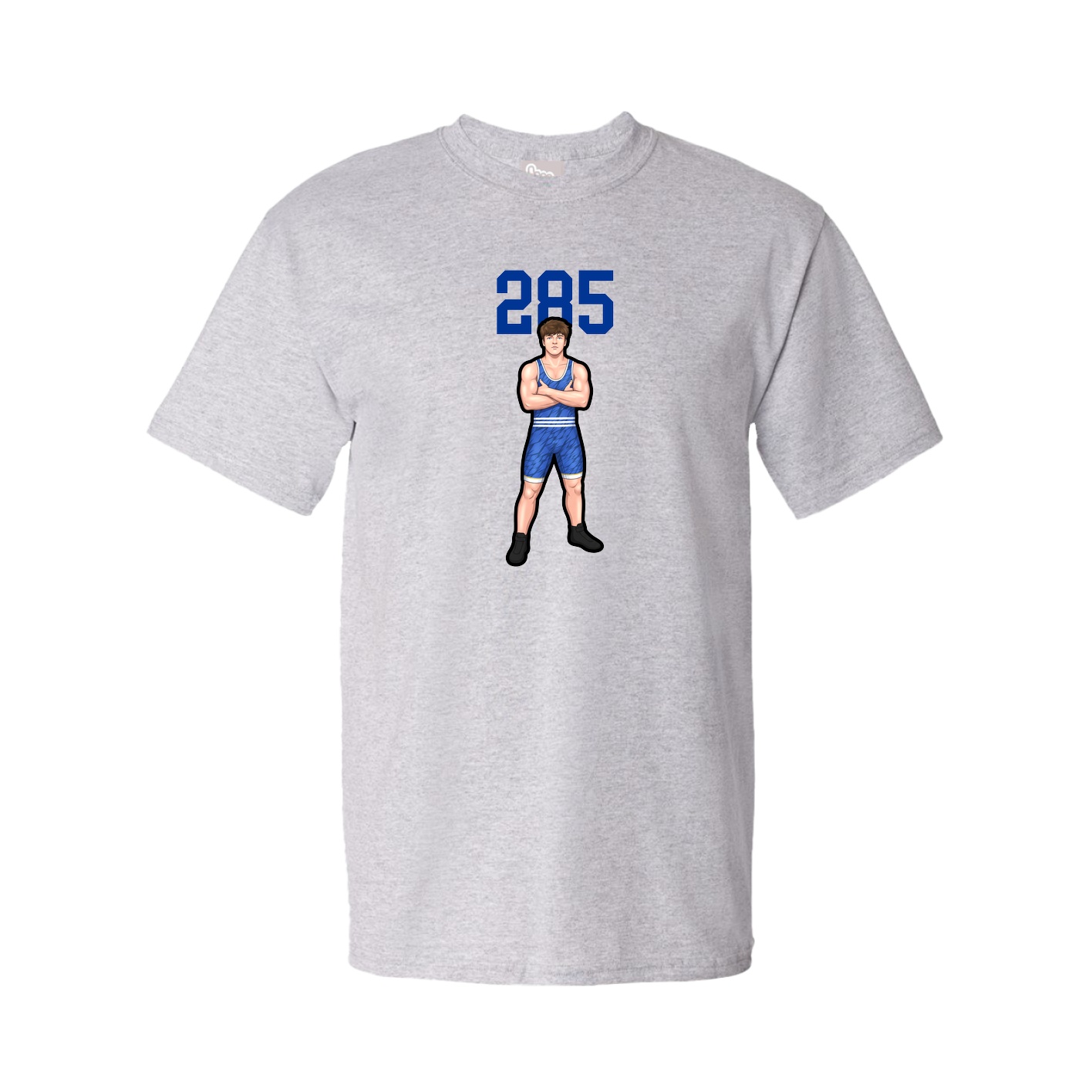 Youth Tee — Number Top in Grey