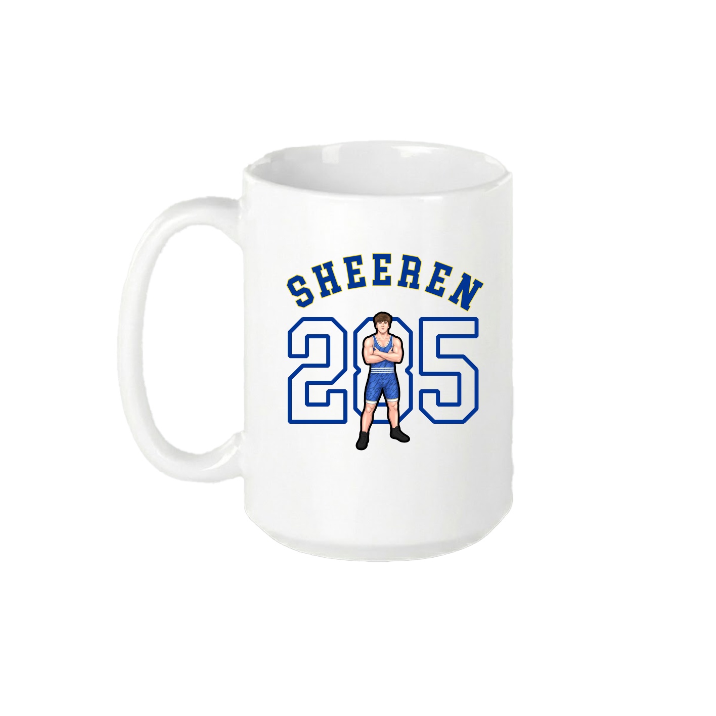 15oz Coffee Mug — Shirsey Arch in White
