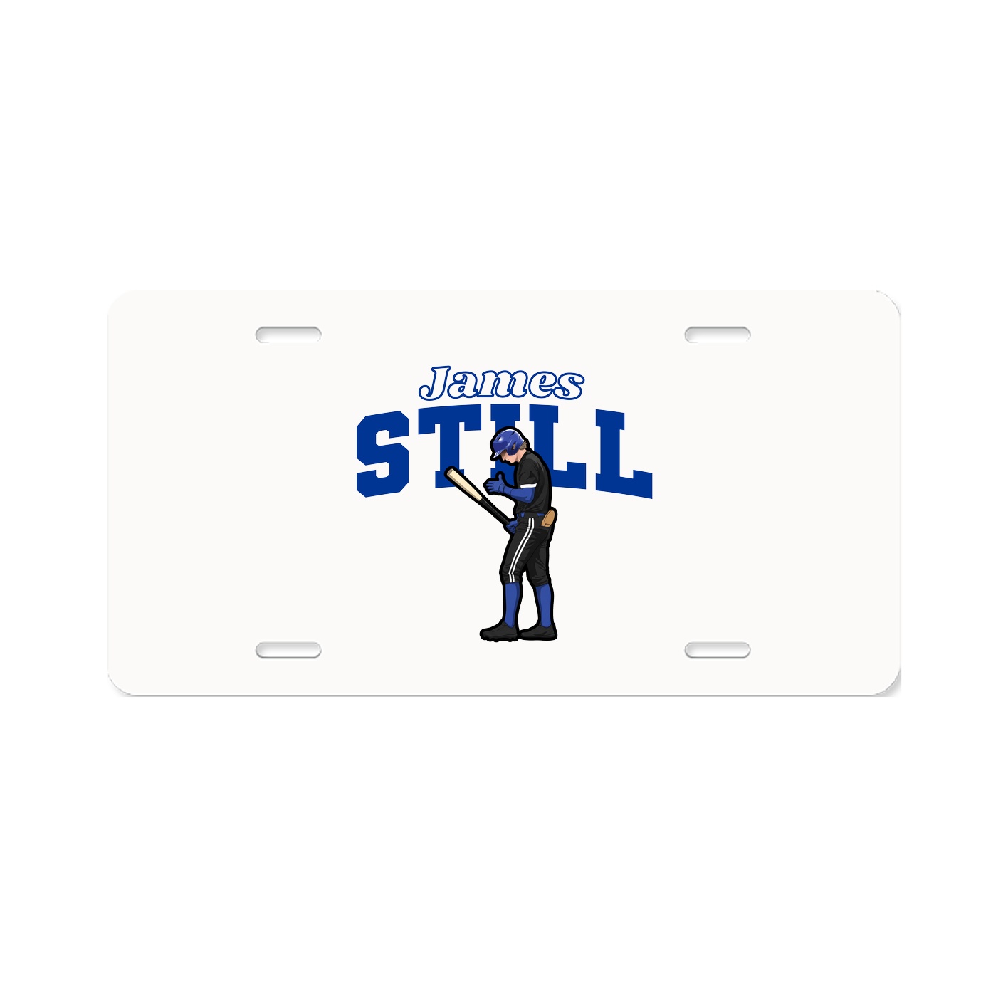 License Plate — Name Arch in Classic