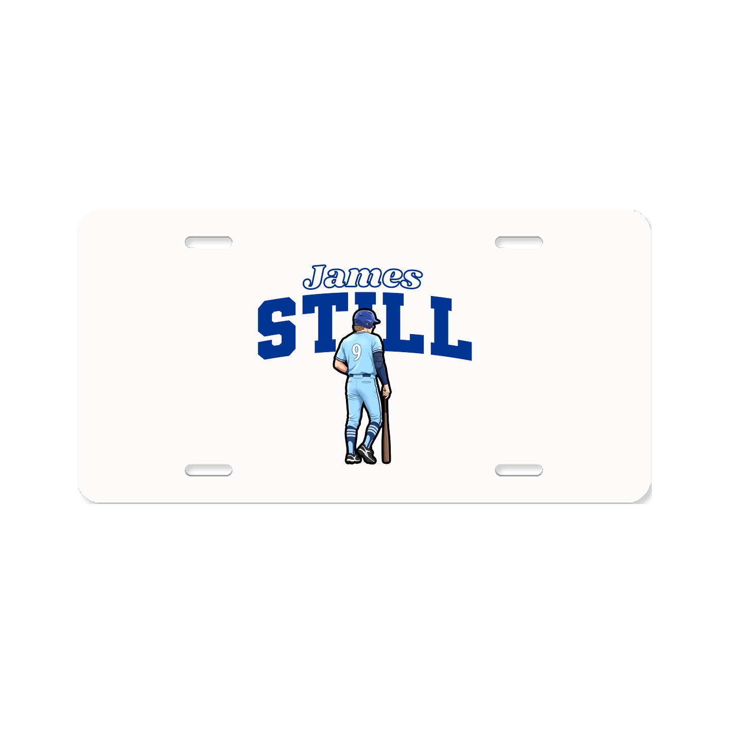 License Plate — Name Arch in Classic