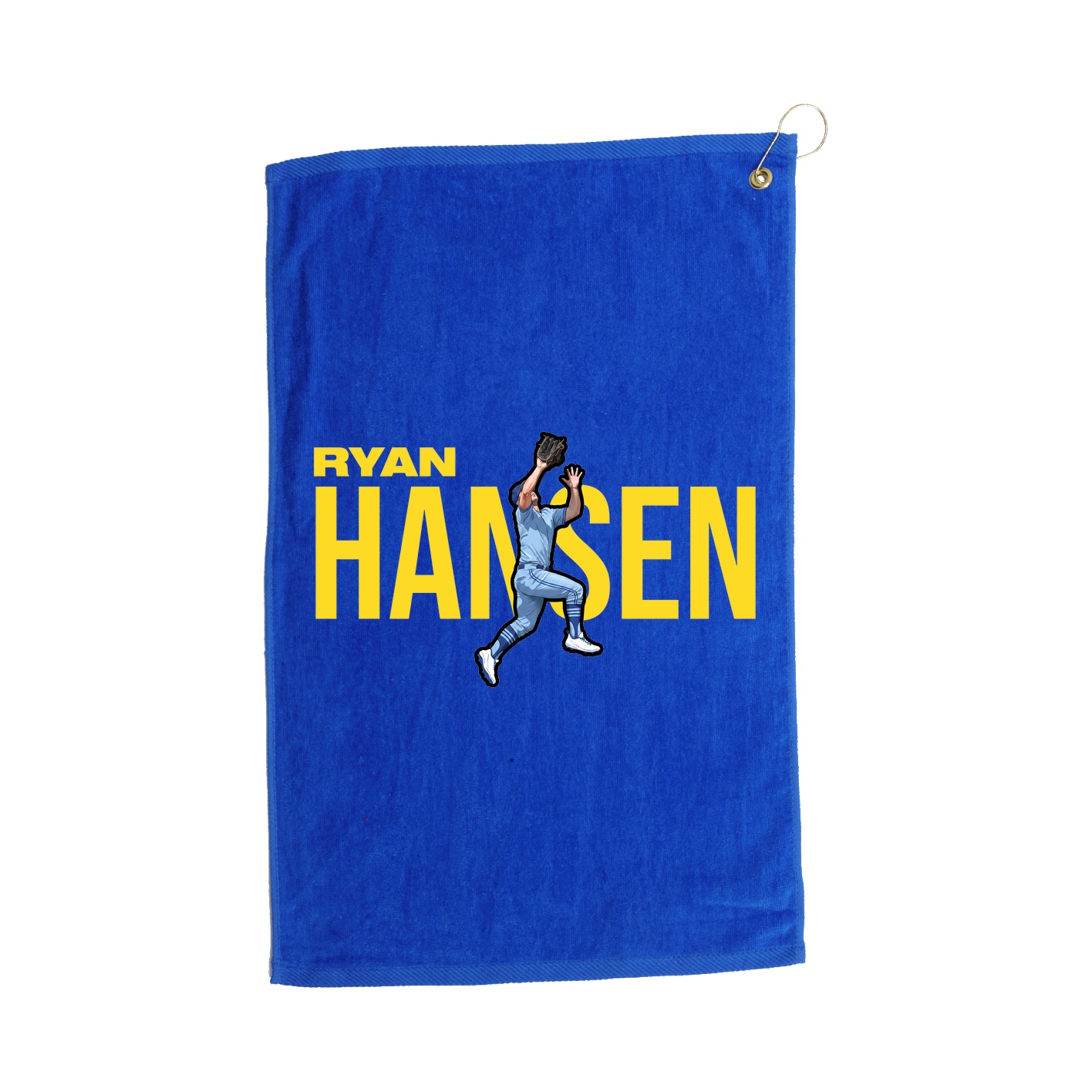 Golf Towel — Player Name in Royal