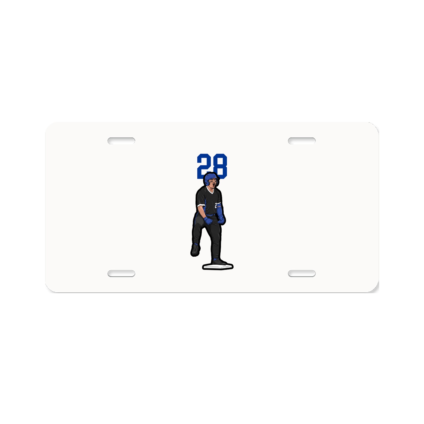License Plate — Number Top in Classic