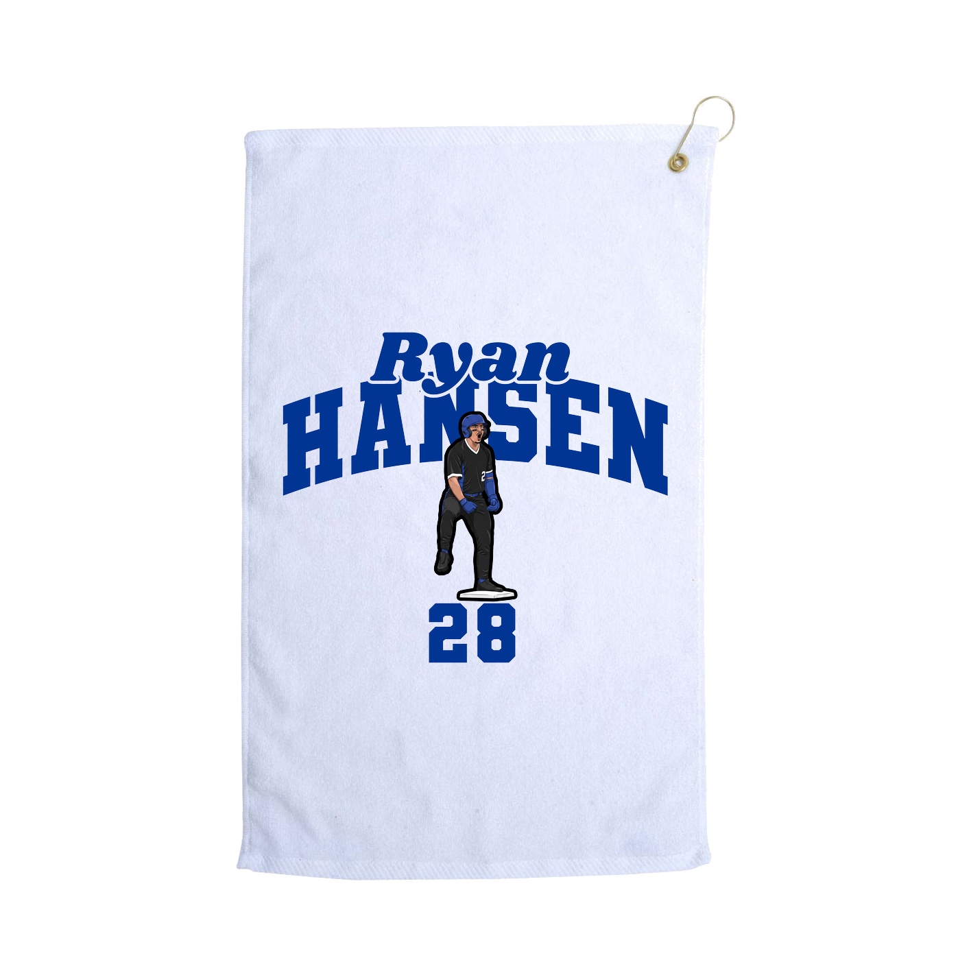 Golf Towel — Signature Arch in White
