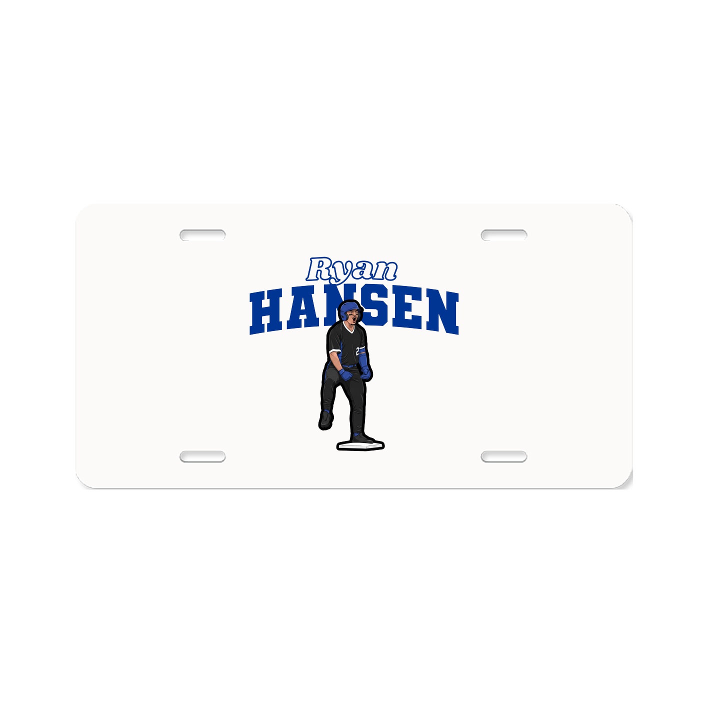 License Plate — Name Arch in Classic