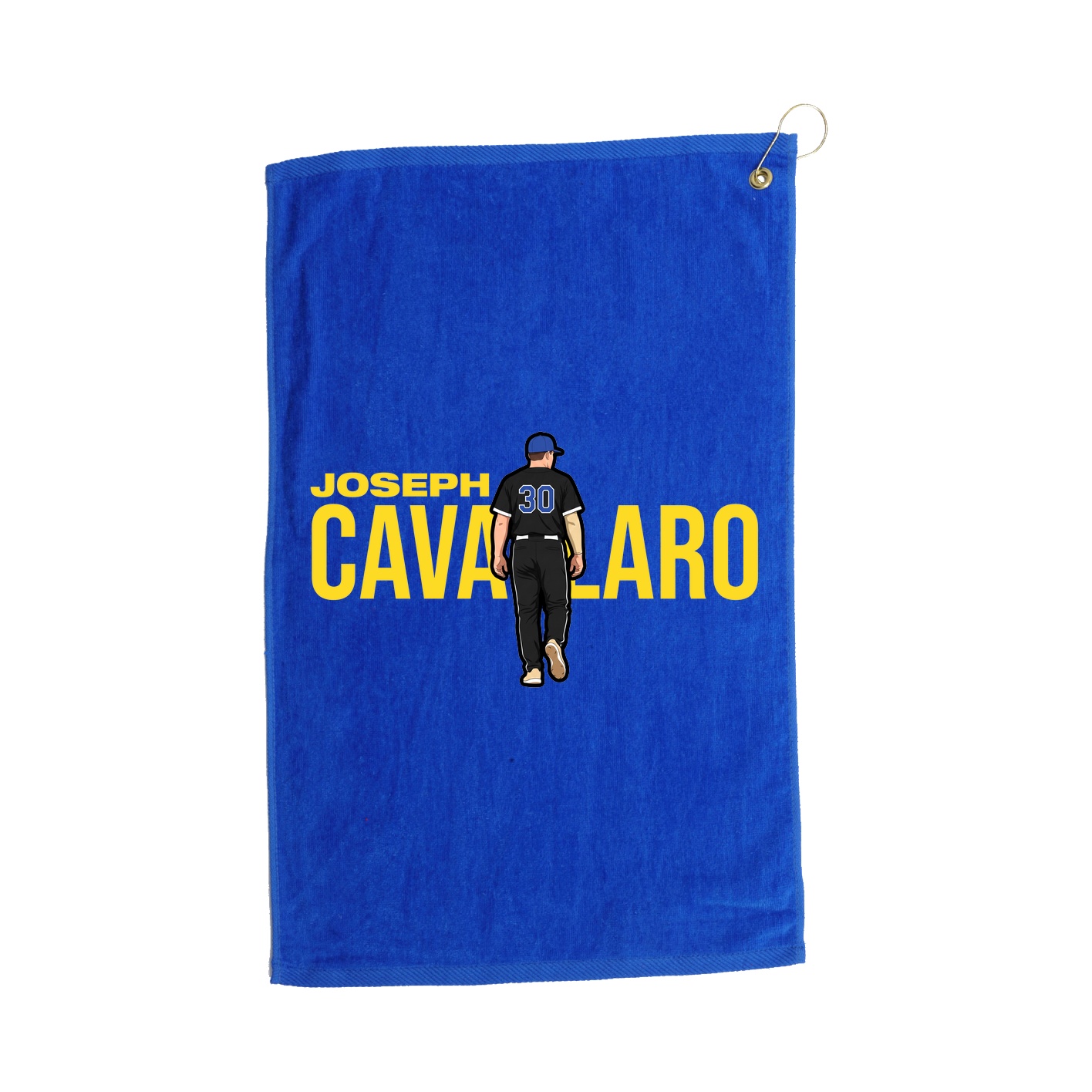 Golf Towel — Player Name in Royal