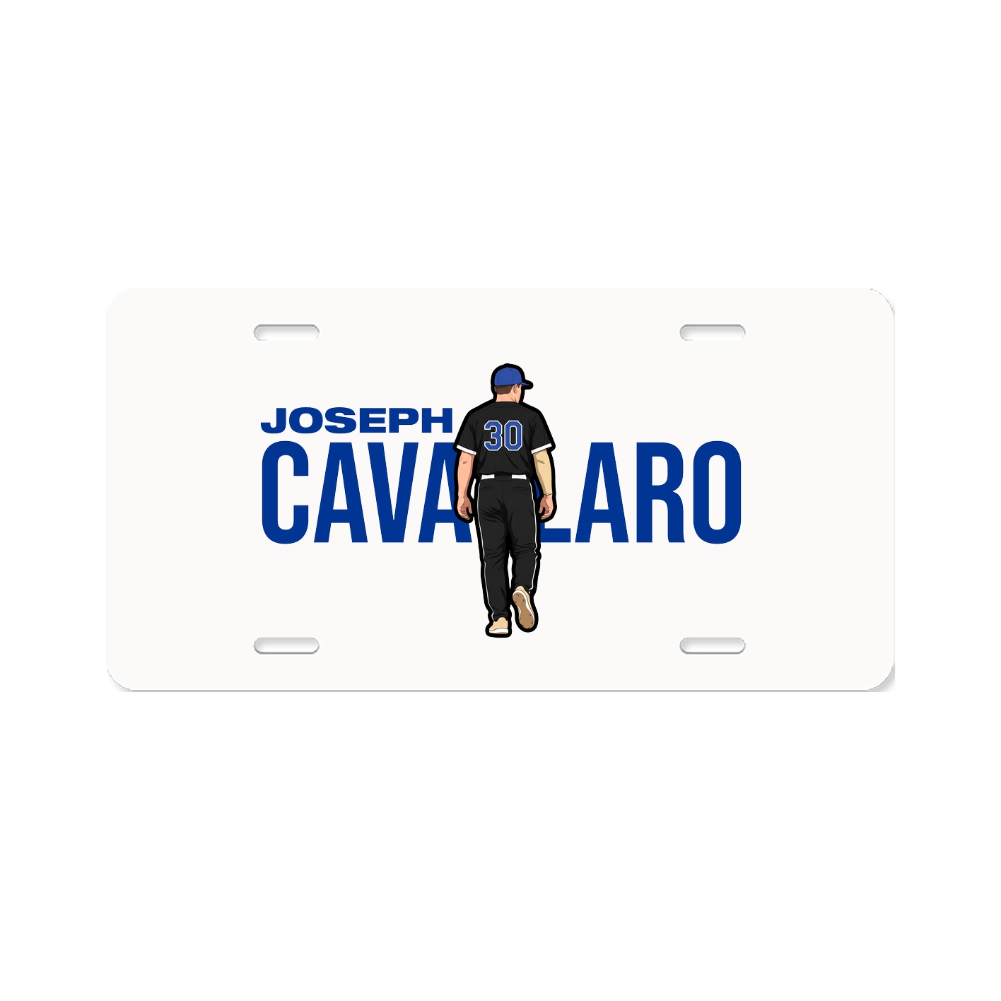 License Plate — Player Name in Classic